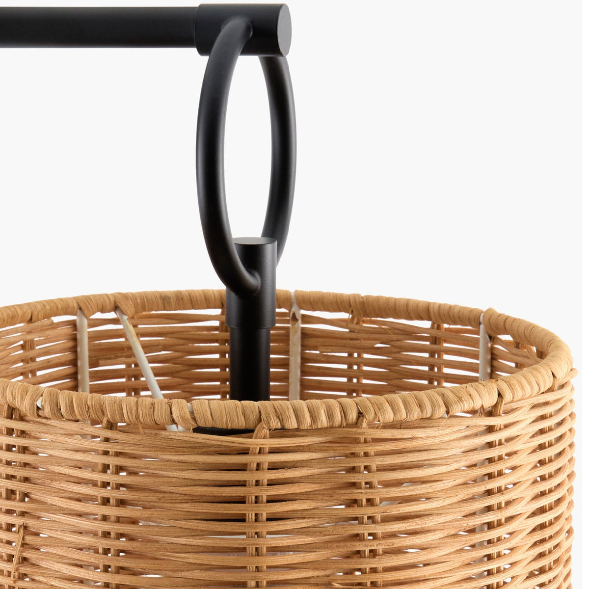 Modern European furniture - Drum Rattan Shade Wall Lamp - www.oroa.com