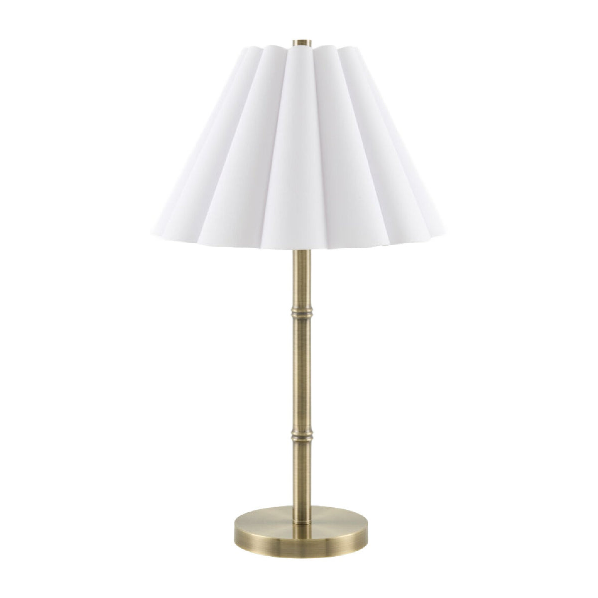 Modern European furniture - White Scalloped Linen Table Lamp - www.oroa.com