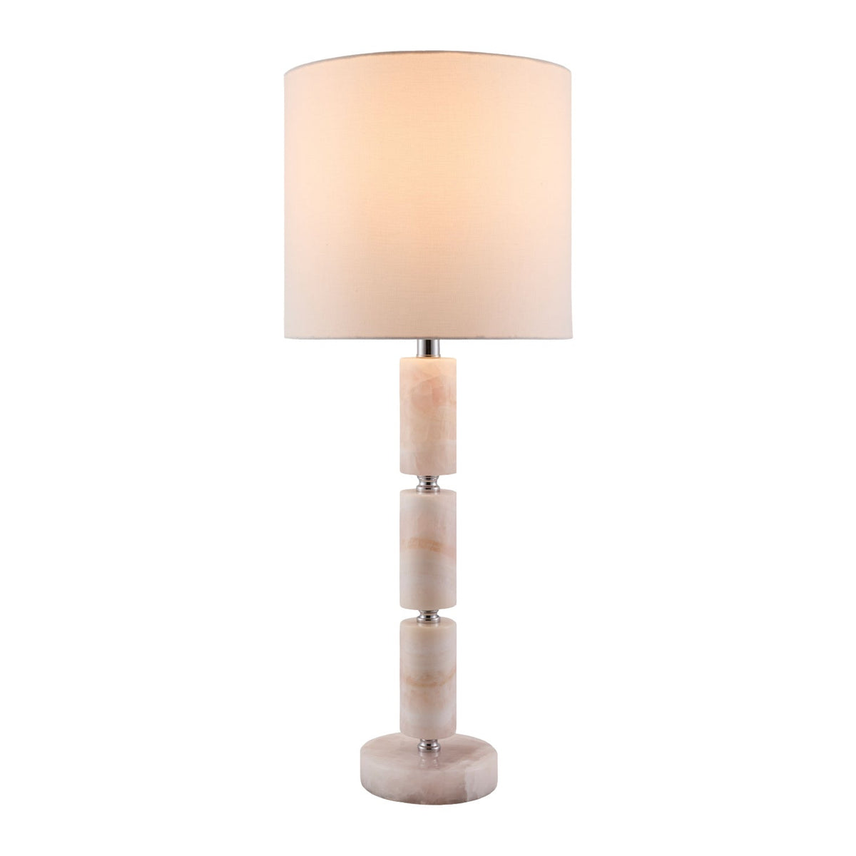 Modern European furniture - Stacked Marble Tube Table Lamp - www.oroa.com