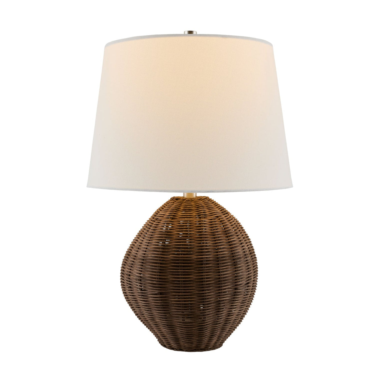 Modern European furniture - Painted Brown Rattan Table Lamp - www.oroa.com