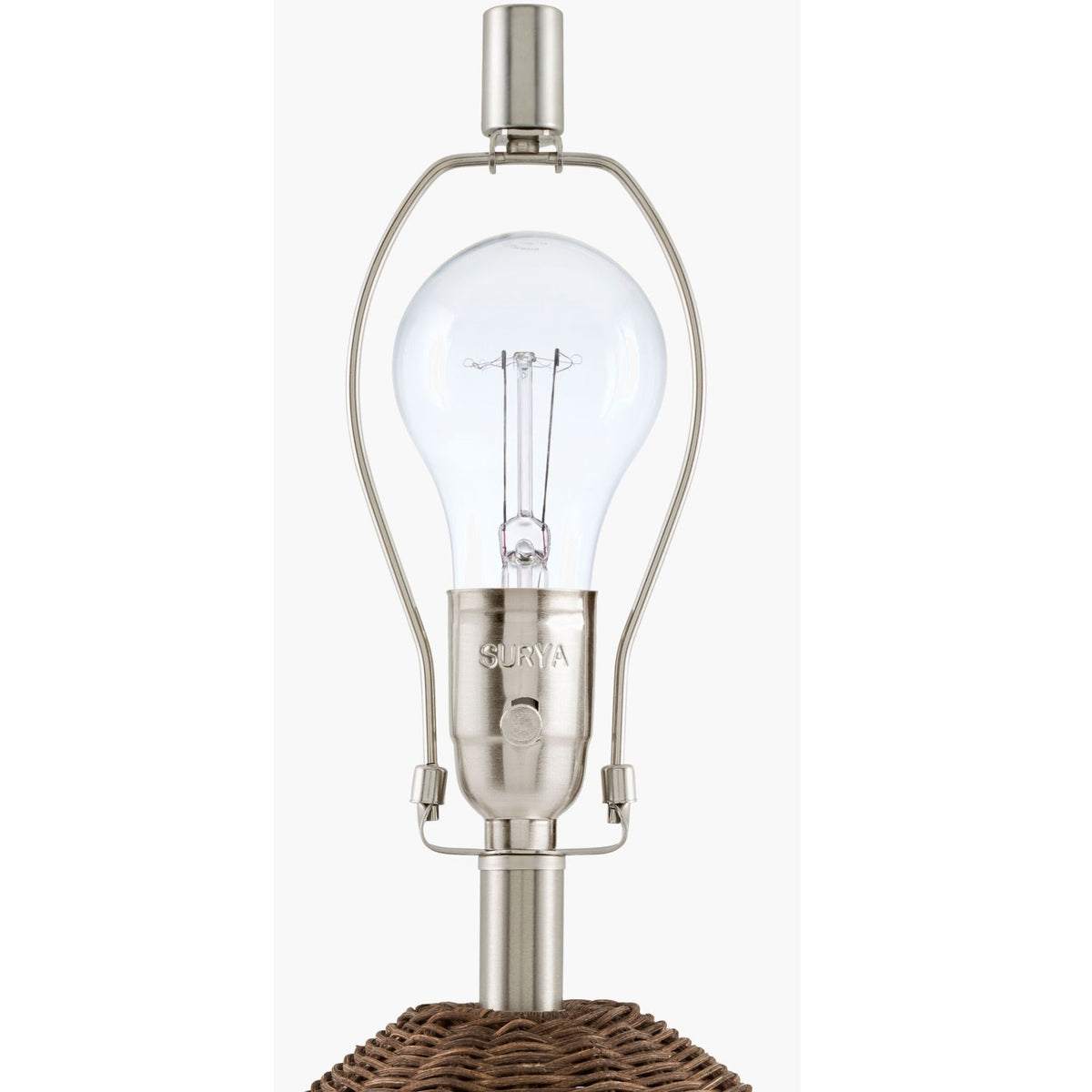 Modern European furniture - Painted Brown Rattan Table Lamp - www.oroa.com
