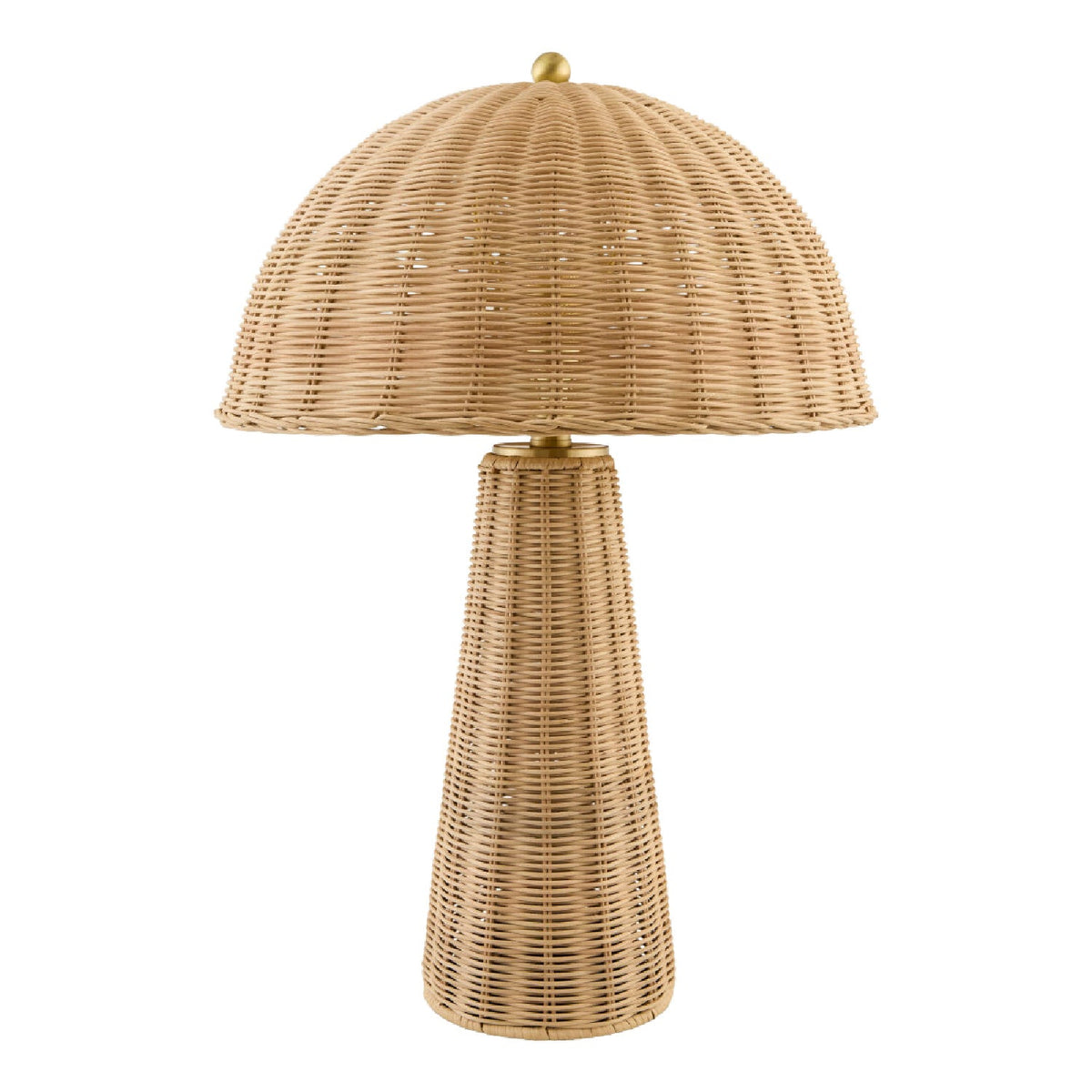 Modern European furniture - Dome Rattan Accent Table Lamp - www.oroa.com