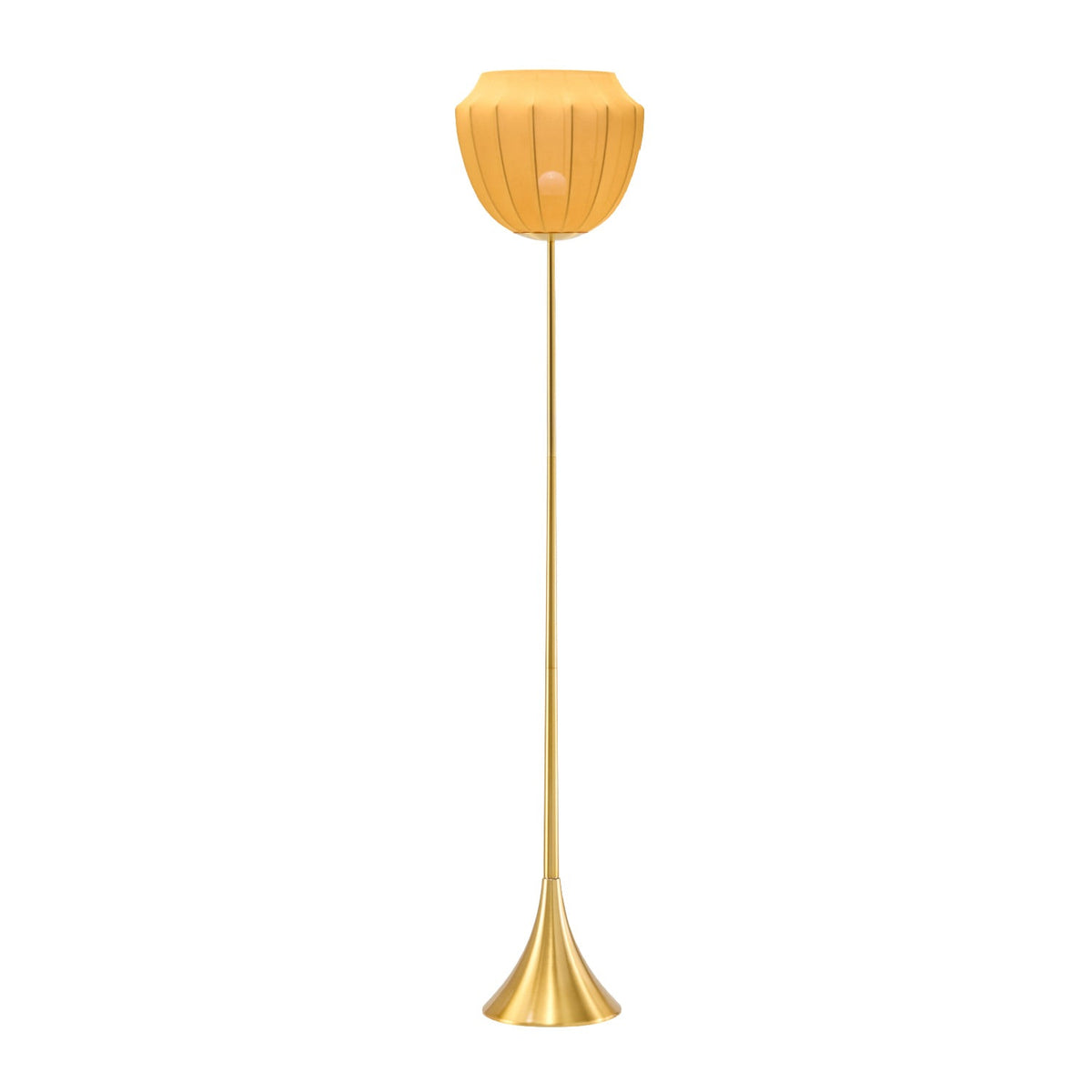 Modern European furniture - Yellow Linen Accent Floor Lamp - www.oroa.com