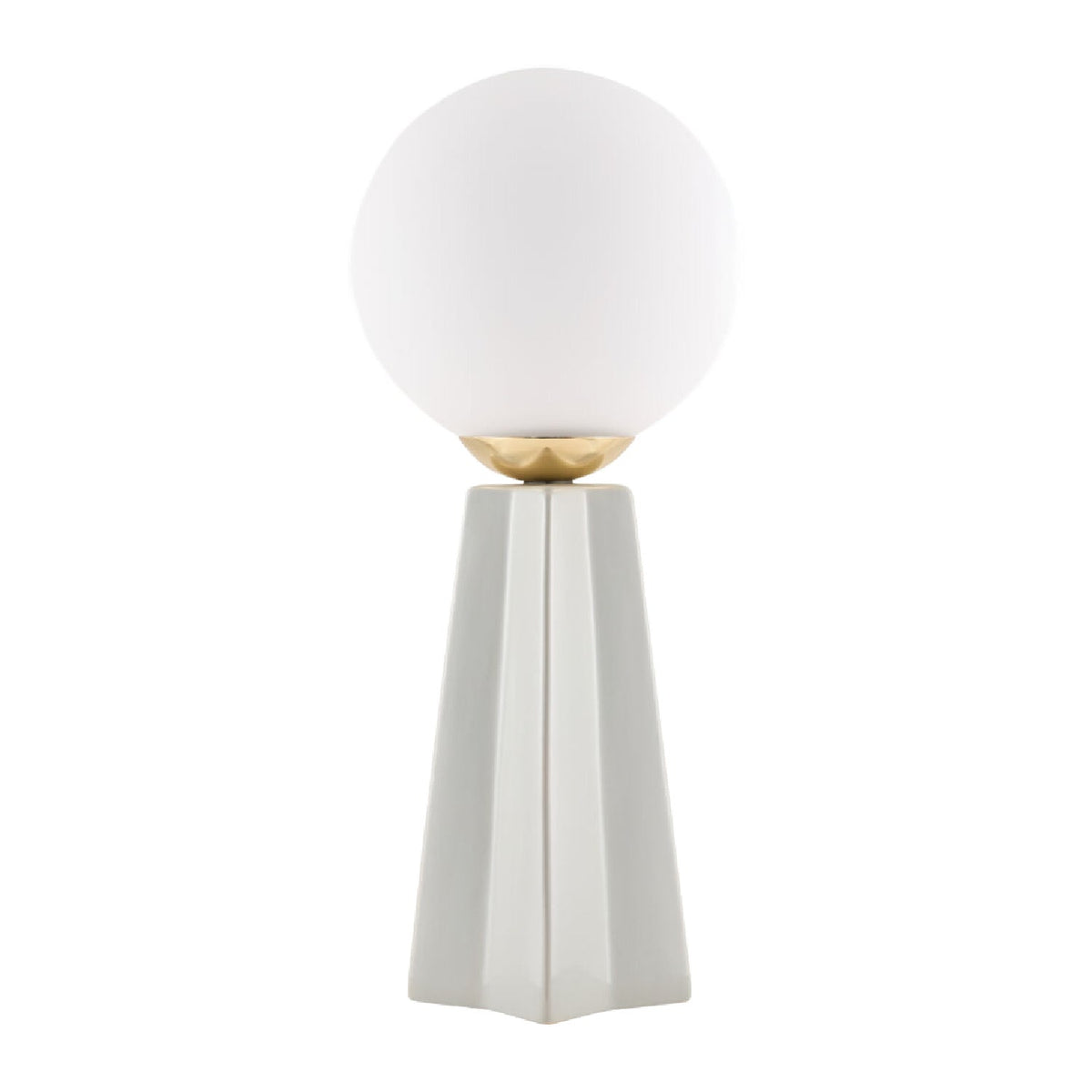 Modern European furniture - White Glass Globe Table Lamp - www.oroa.com