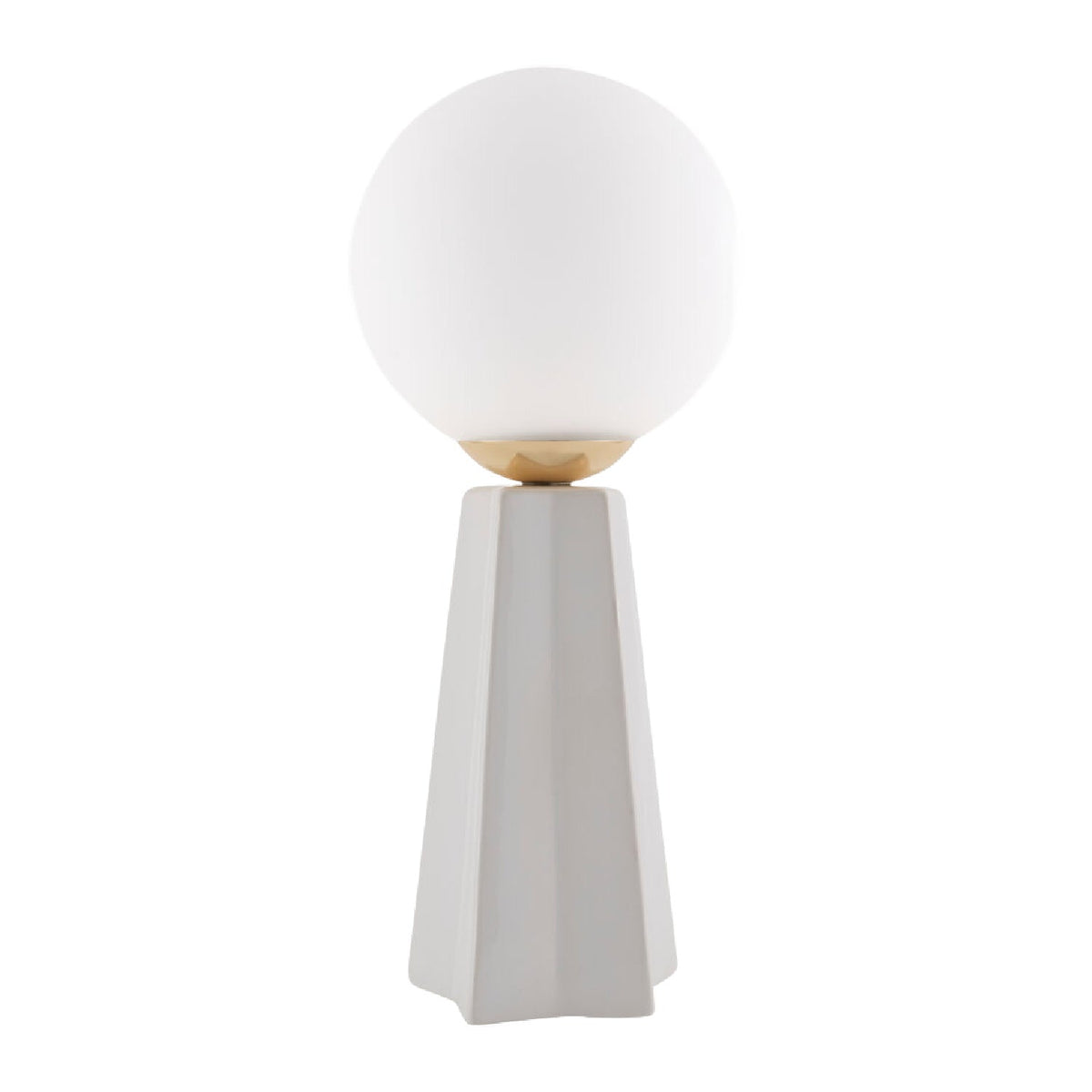 Modern European furniture - White Glass Globe Table Lamp - www.oroa.com