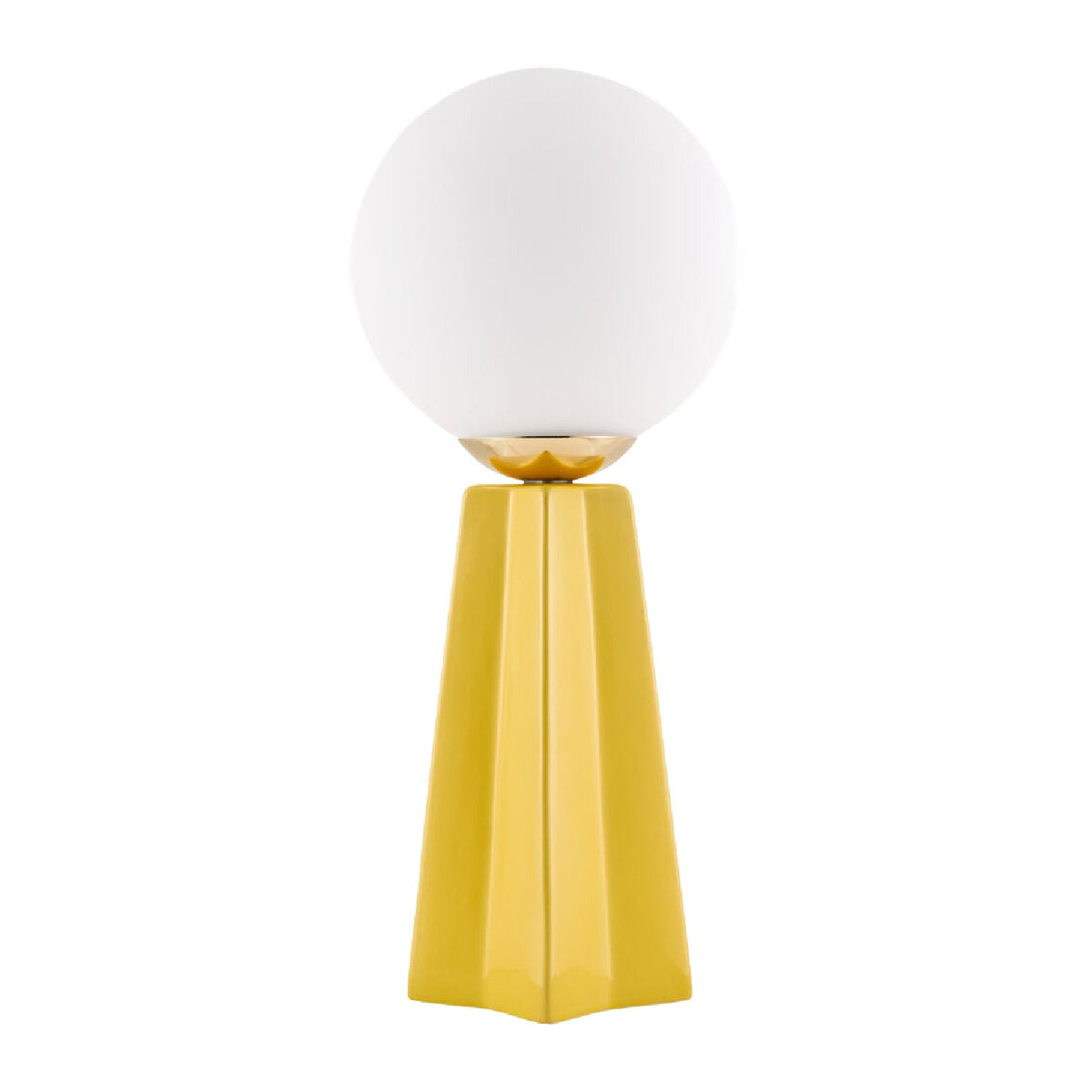Modern European furniture - White Glass Globe Table Lamp - www.oroa.com