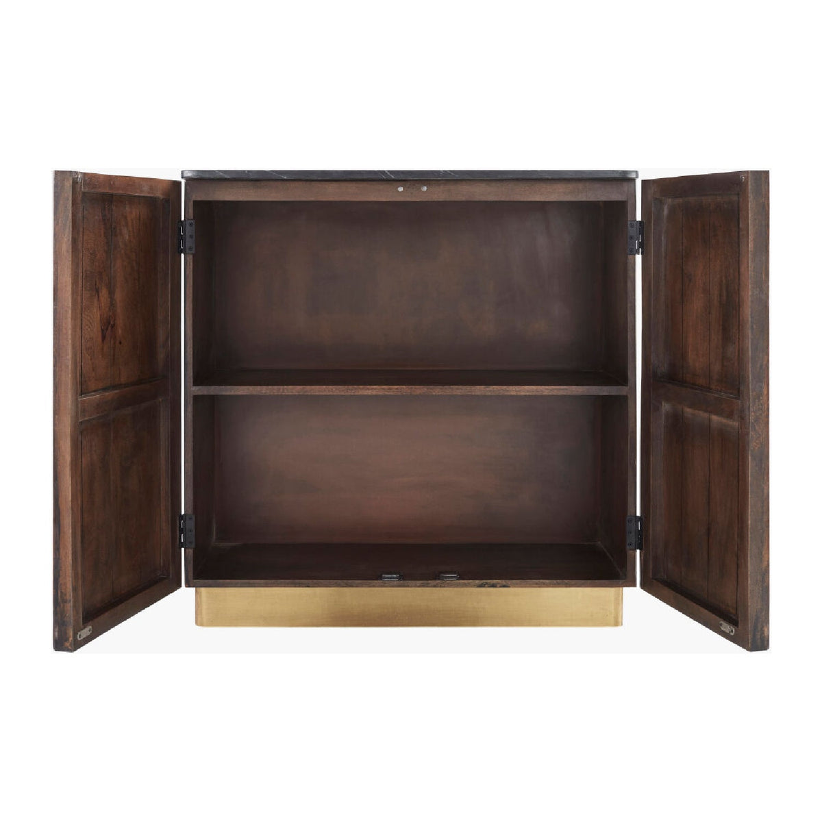 Modern European furniture - Reeded Wood 2-Door Cabinet - www.oroa.com