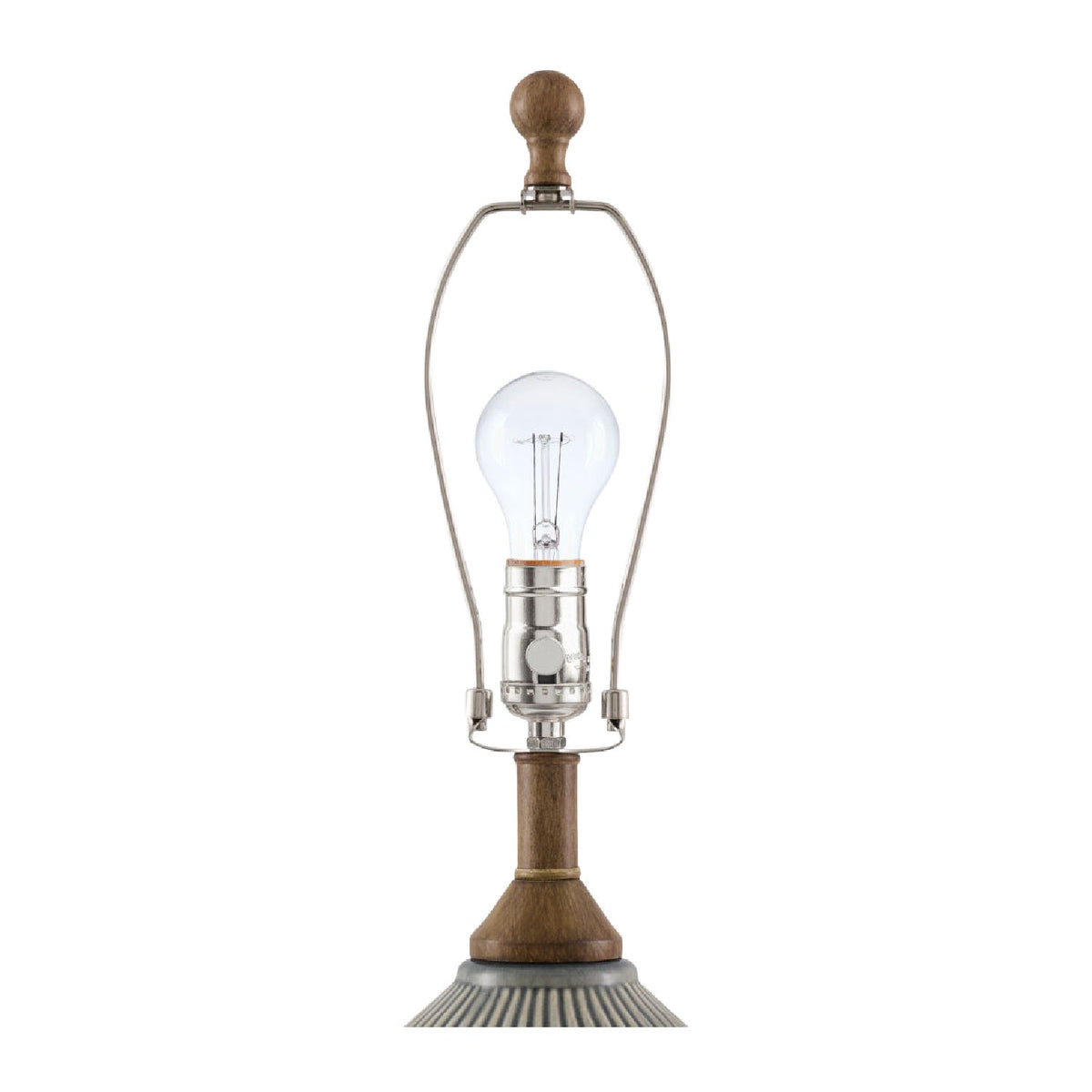Modern European furniture - Reeded Glazed Ceramic Table Lamp - www.oroa.com