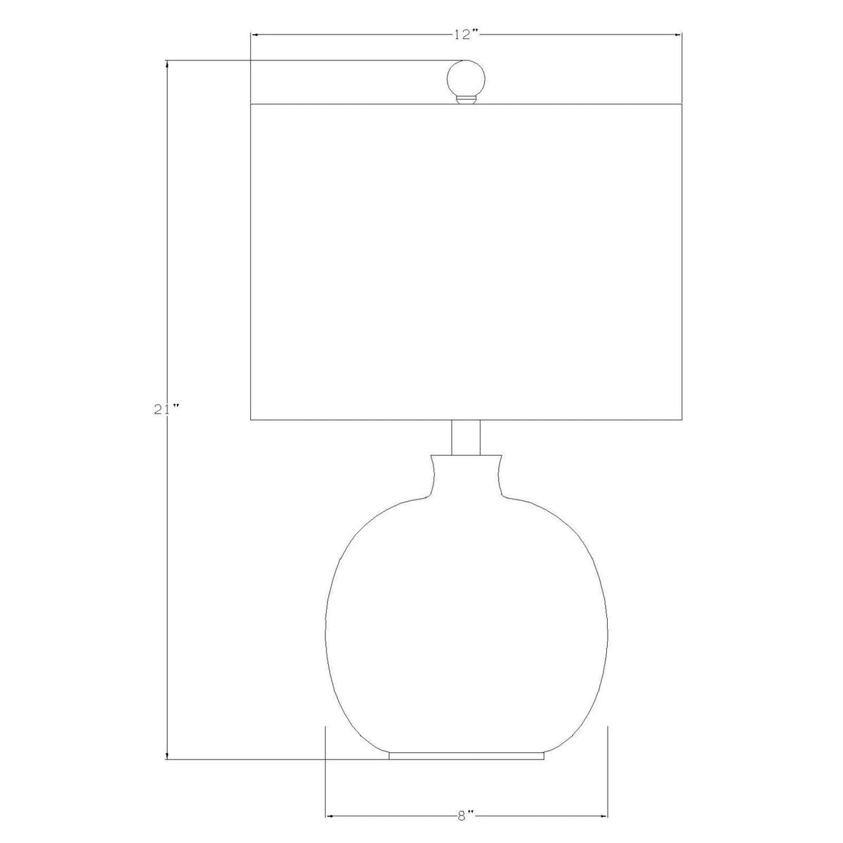 Modern European furniture - Beige Linen Glass Table Lamp - www.oroa.com