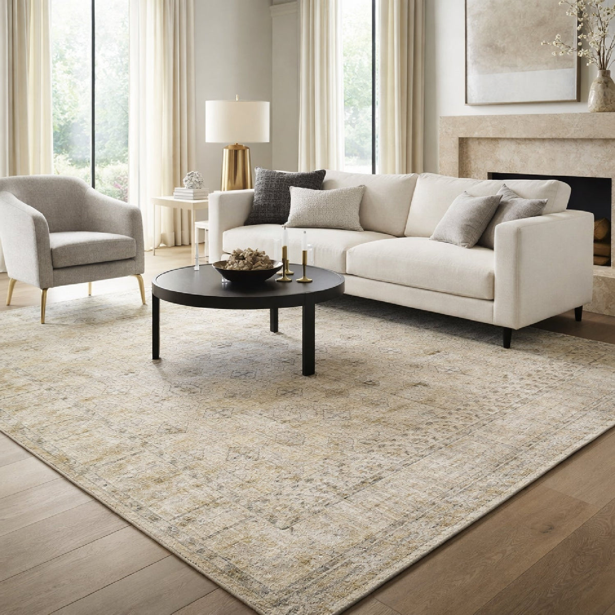 Modern furniture - Persian Style Wool Carpet - www.oroa.com