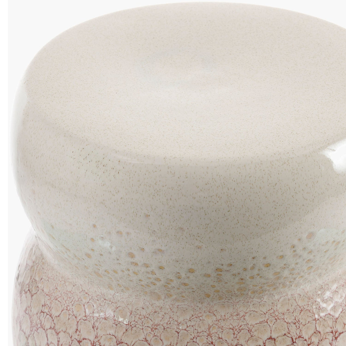 Modern European furniture - Layered Glazed Ceramic Garden Stool - www.oroa.com