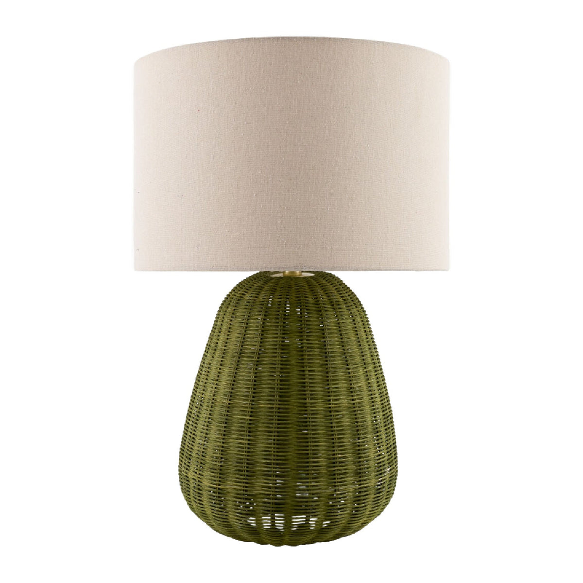 Modern European furniture - Hand-painted Rattan Linen Table Lamp - www.oroa.com