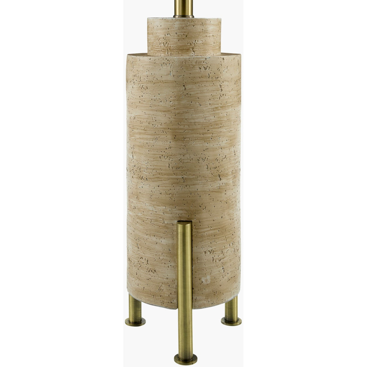 Modern European furniture - Beige Cement Linen Table Lamp - www.oroa.com
