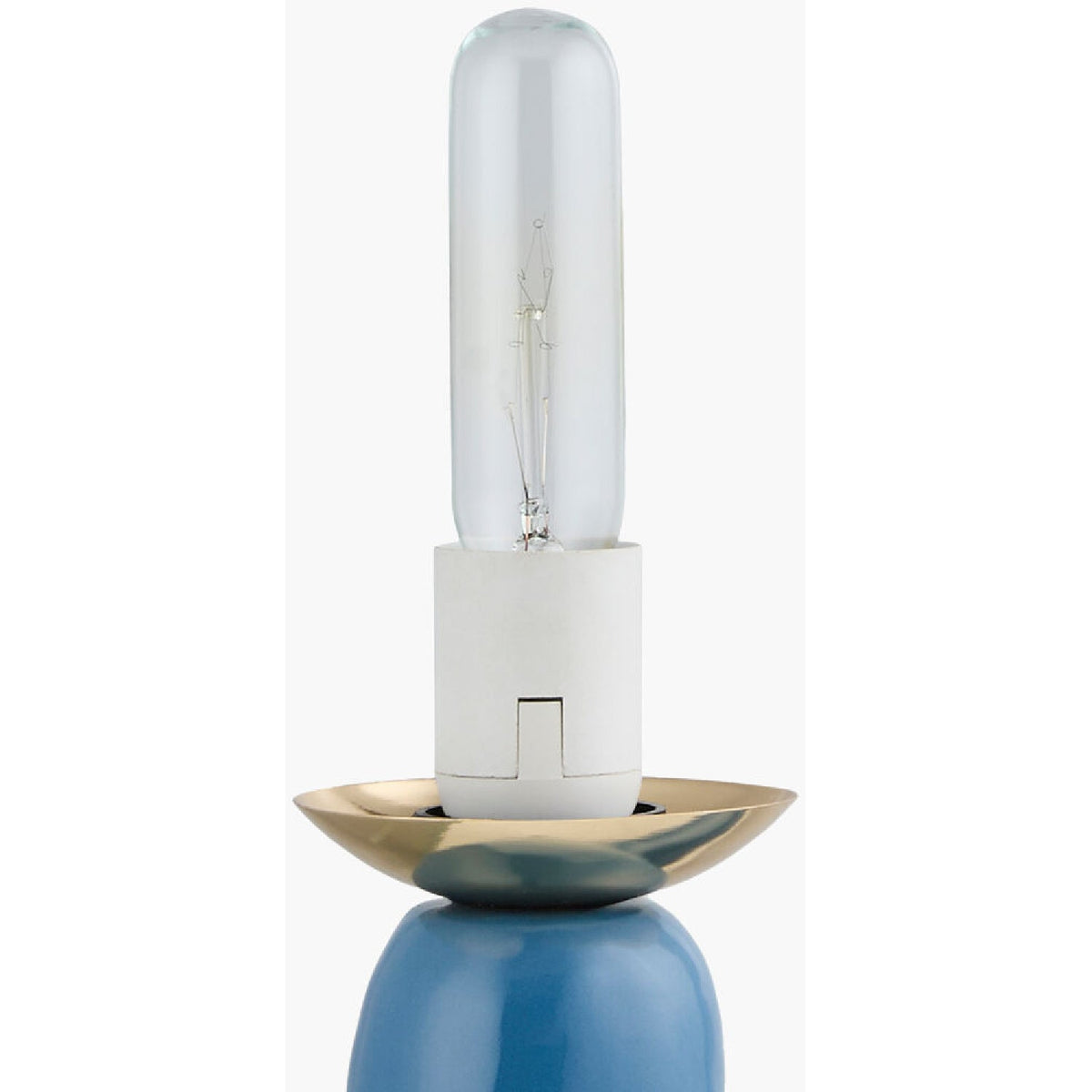 Modern European furniture - White Glass Sculptural Table Lamp - www.oroa.com