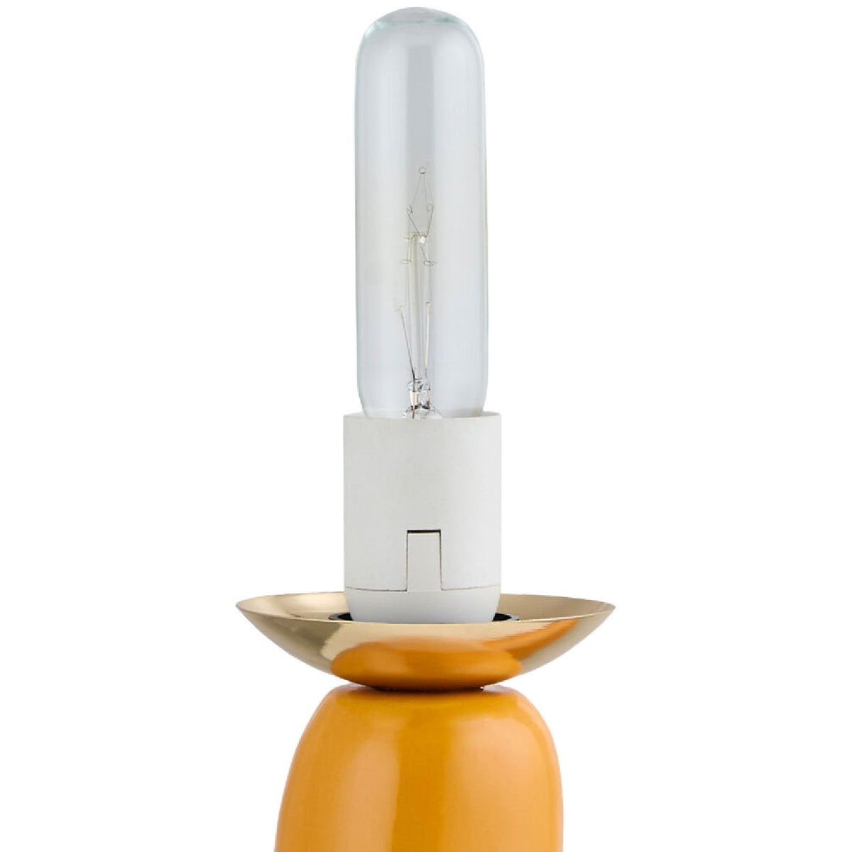 Modern European furniture - White Glass Sculptural Table Lamp - www.oroa.com