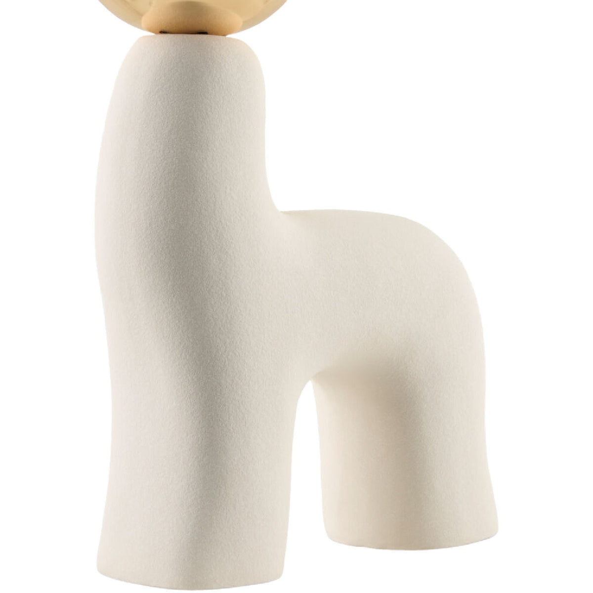 Modern European furniture - White Glass Sculptural Table Lamp - www.oroa.com