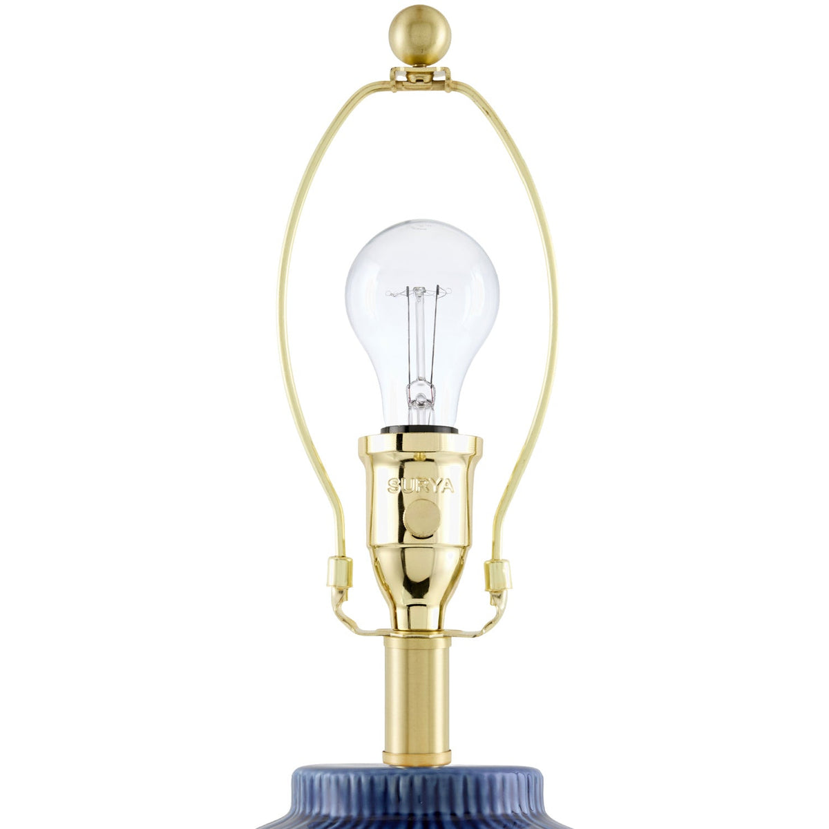 Modern European furniture - Striped Ceramic Accent Table Lamp - www.oroa.com