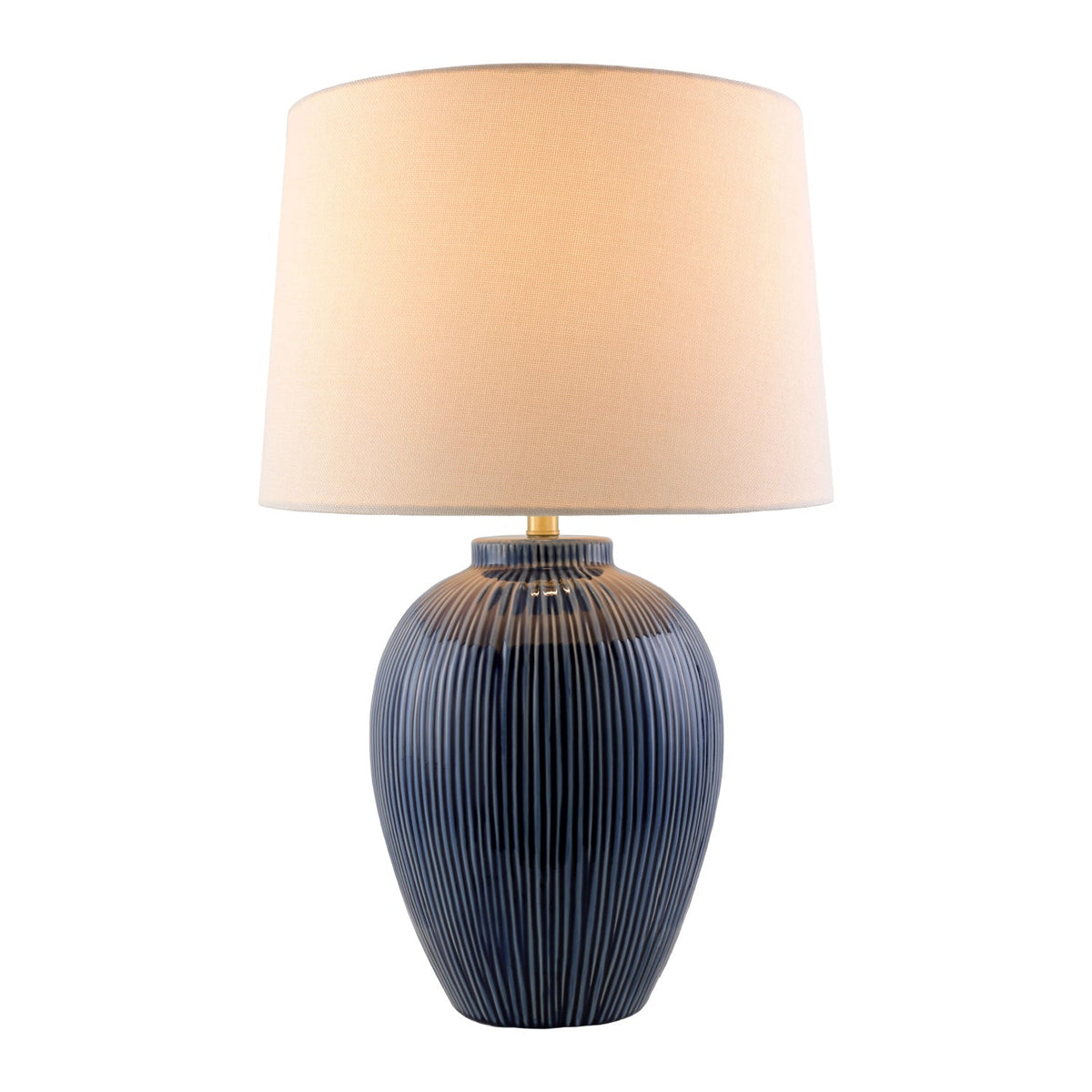 Modern European furniture - Striped Ceramic Accent Table Lamp - www.oroa.com