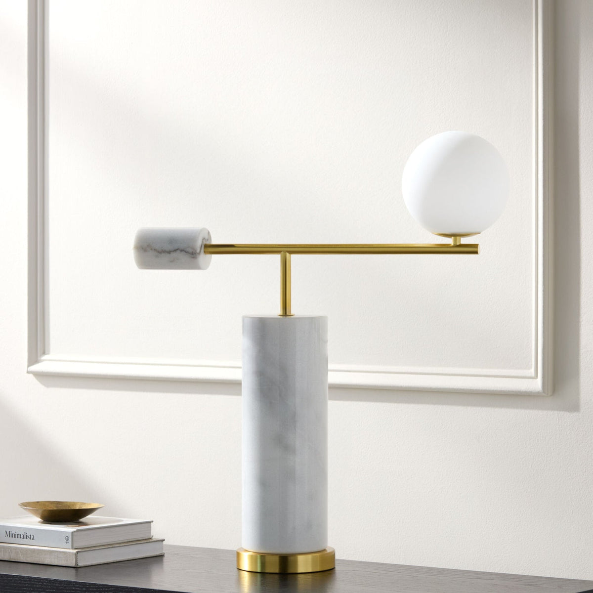 Modern European furniture - Modern Marble Accent Table Lamp - www.oroa.com