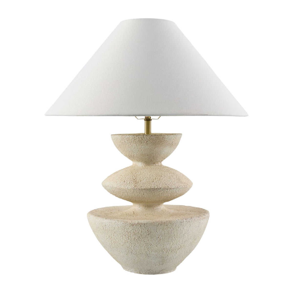Modern European furniture - White Tiered Accent Table Lamp - www.oroa.com