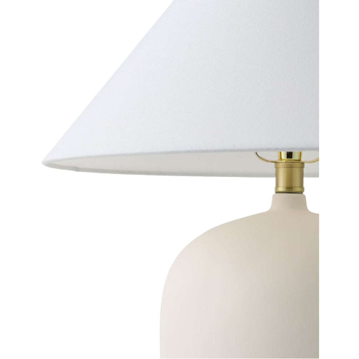 Modern European furniture - White Linen Empire Table Lamp - www.oroa.com