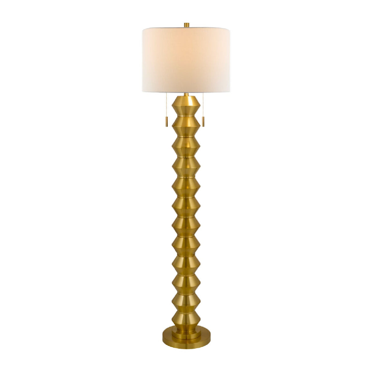 Modern European furniture - Plated Metallic Linen Floor Lamp - www.oroa.com