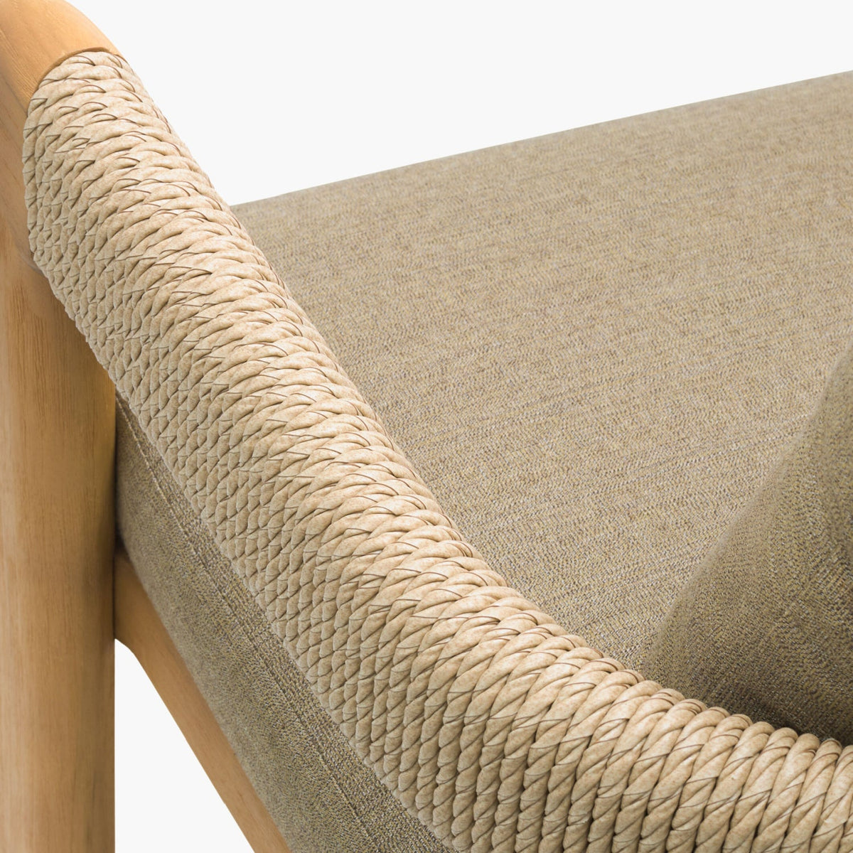 Modern European furniture - Cushioned Teak Outdoor Dining Chair - www.oroa.com