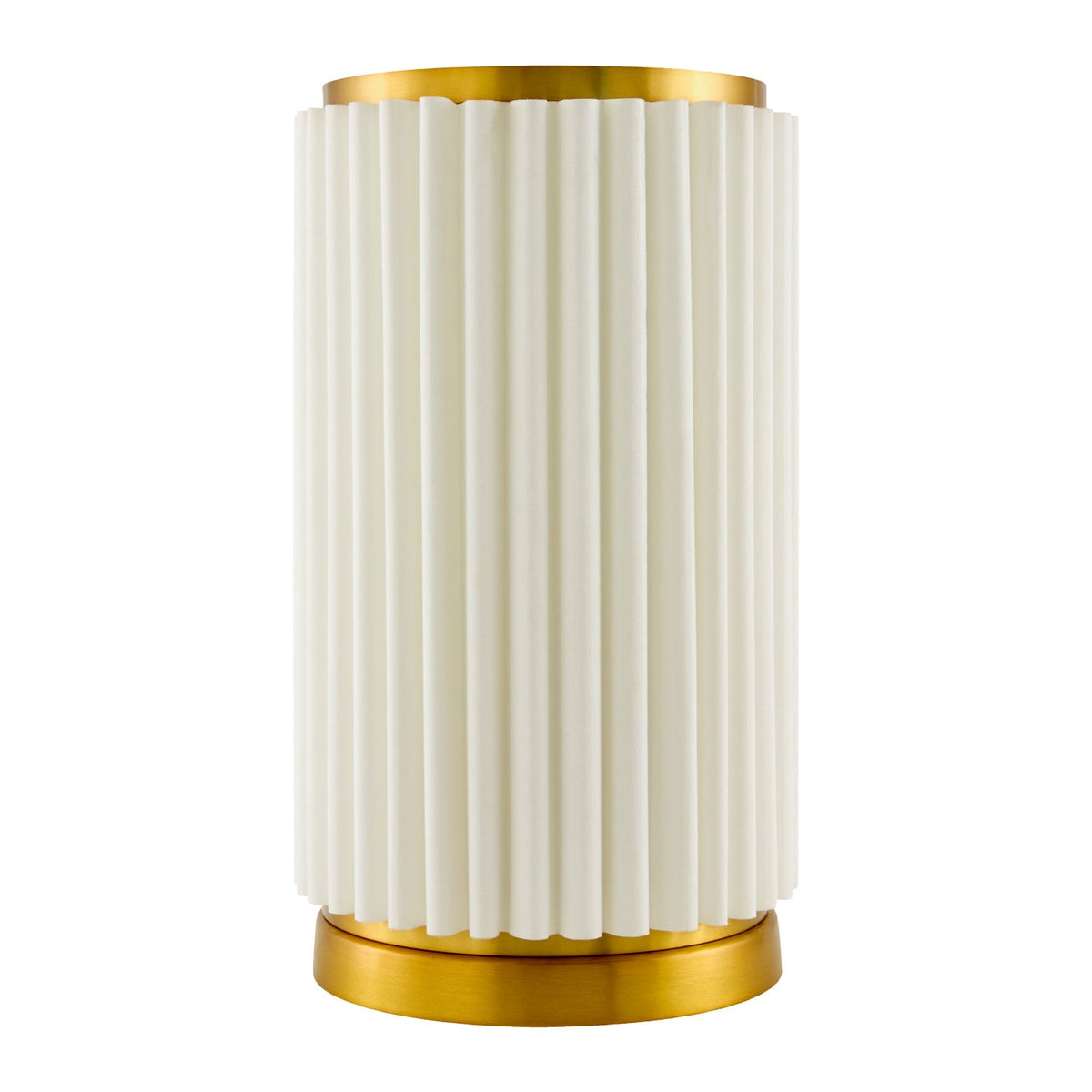 Modern European furniture - White Fluted Linen Table Lamp - www.oroa.com