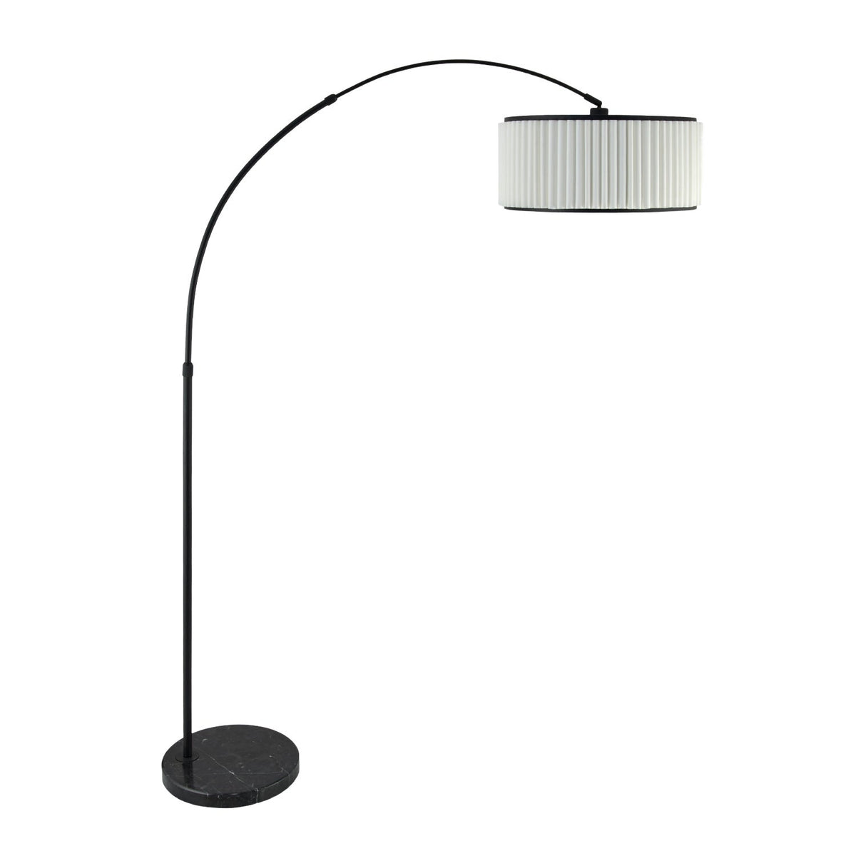 Modern European furniture - White Fluted Linen Floor Lamp - www.oroa.com