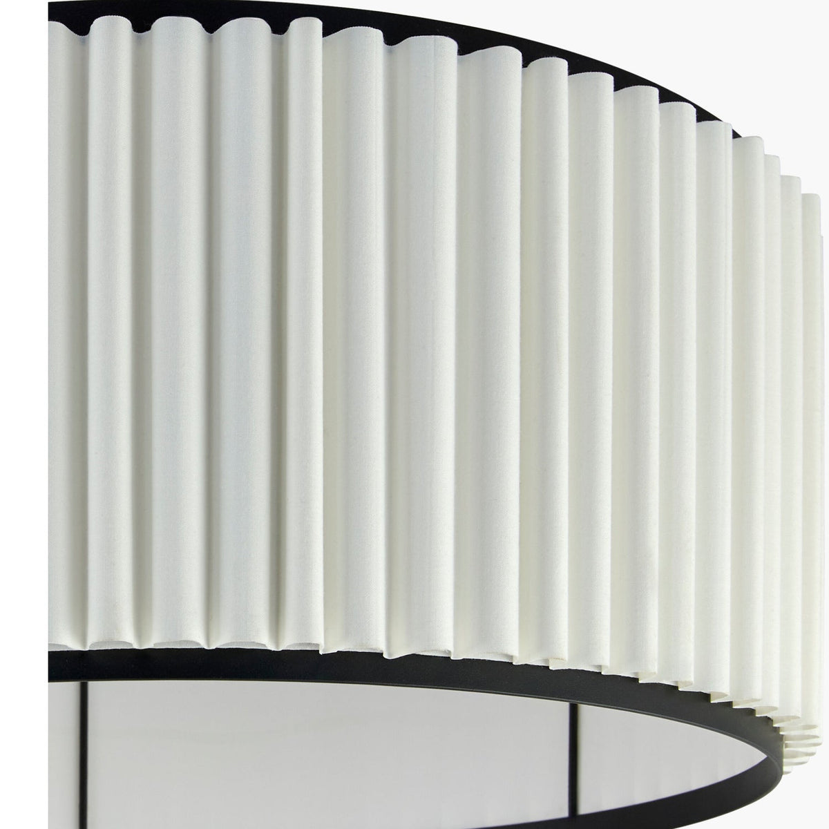 Modern European furniture - White Fluted Linen Floor Lamp - www.oroa.com