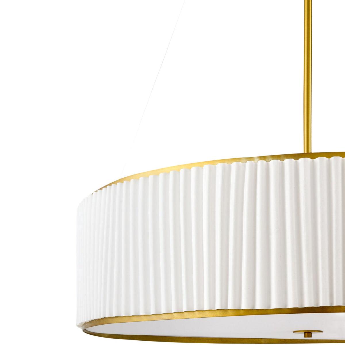 Modern European furniture - White Fluted 2-Light Chandelier - www.oroa.com