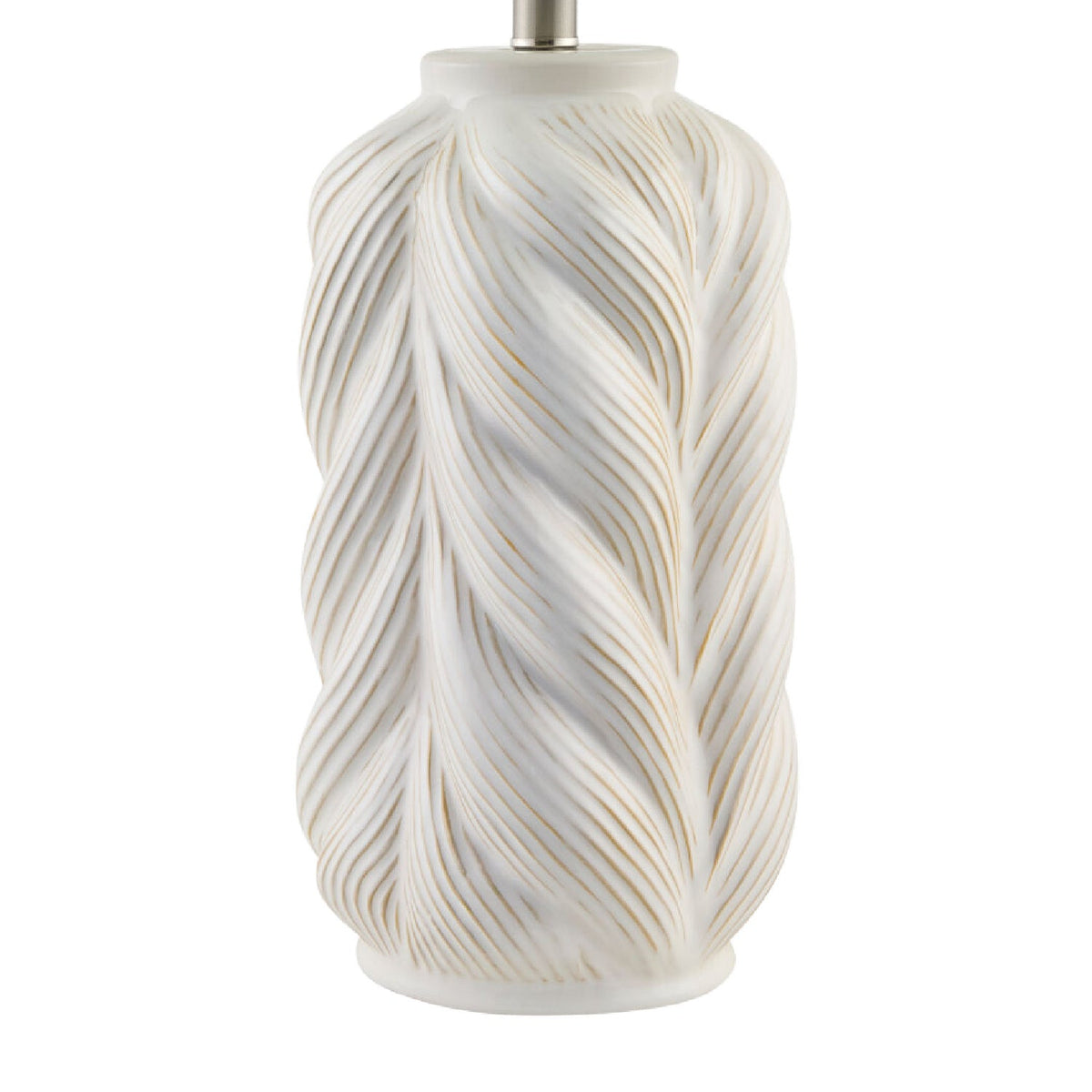 Modern European furniture - White Carved Ceramic Table Lamp - www.oroa.com