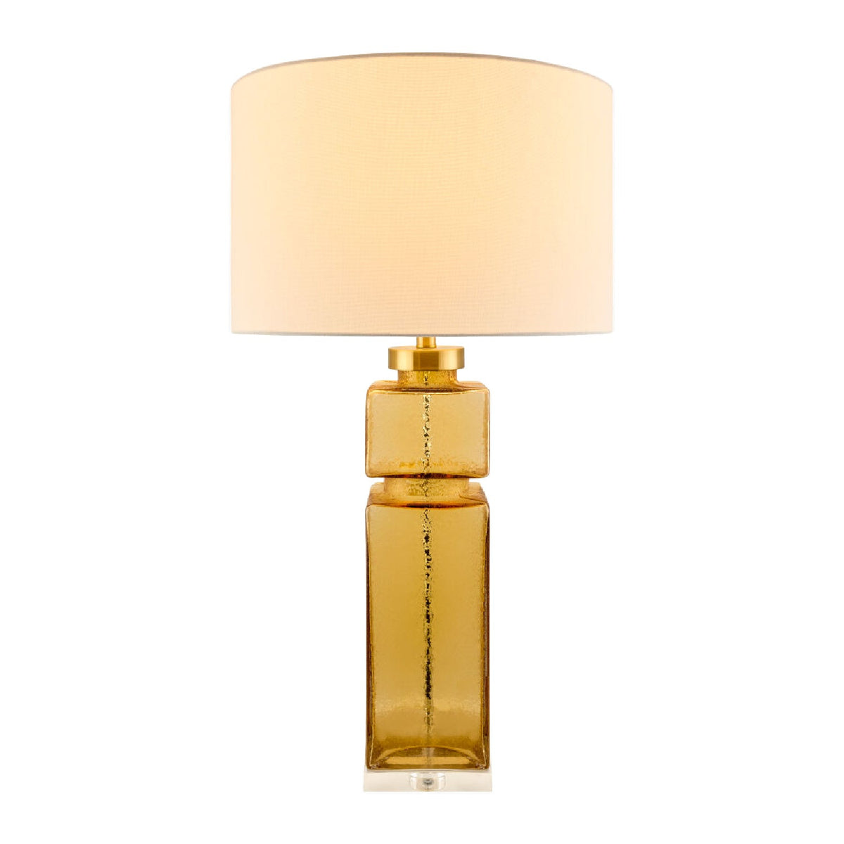 Modern European furniture - Yellow Glass Accent Table Lamp - www.oroa.com
