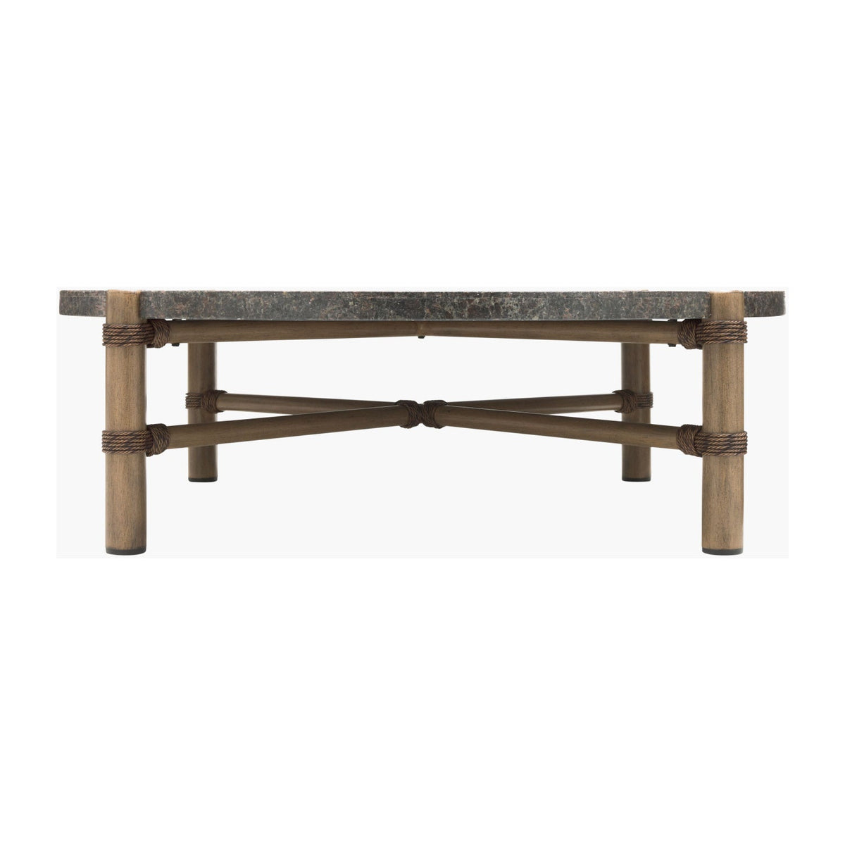 Modern European furniture - Brown Stone Round Outdoor Coffee Table - www.oroa.com