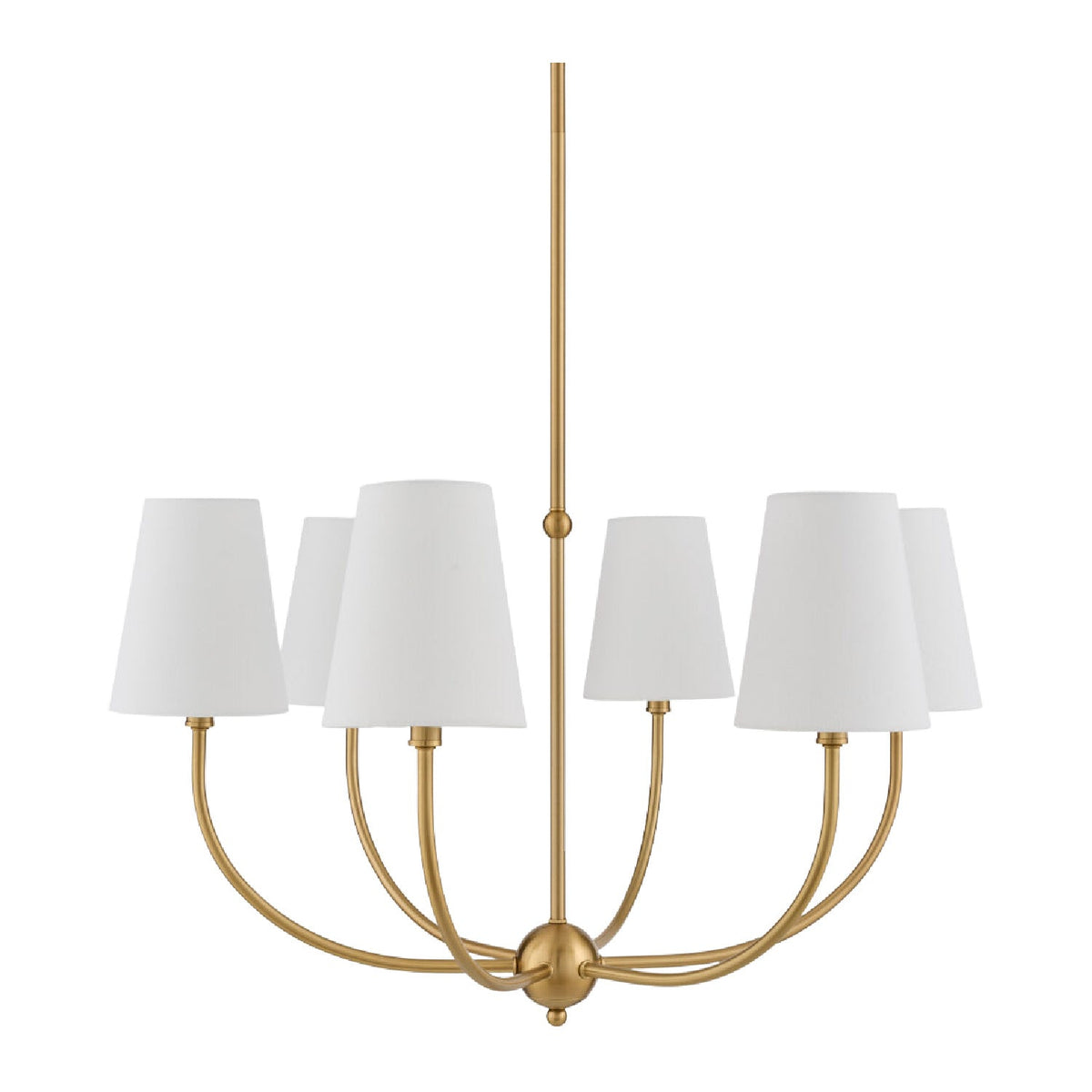 Modern European furniture - White Cotton Shade Chandelier - www.oroa.com
