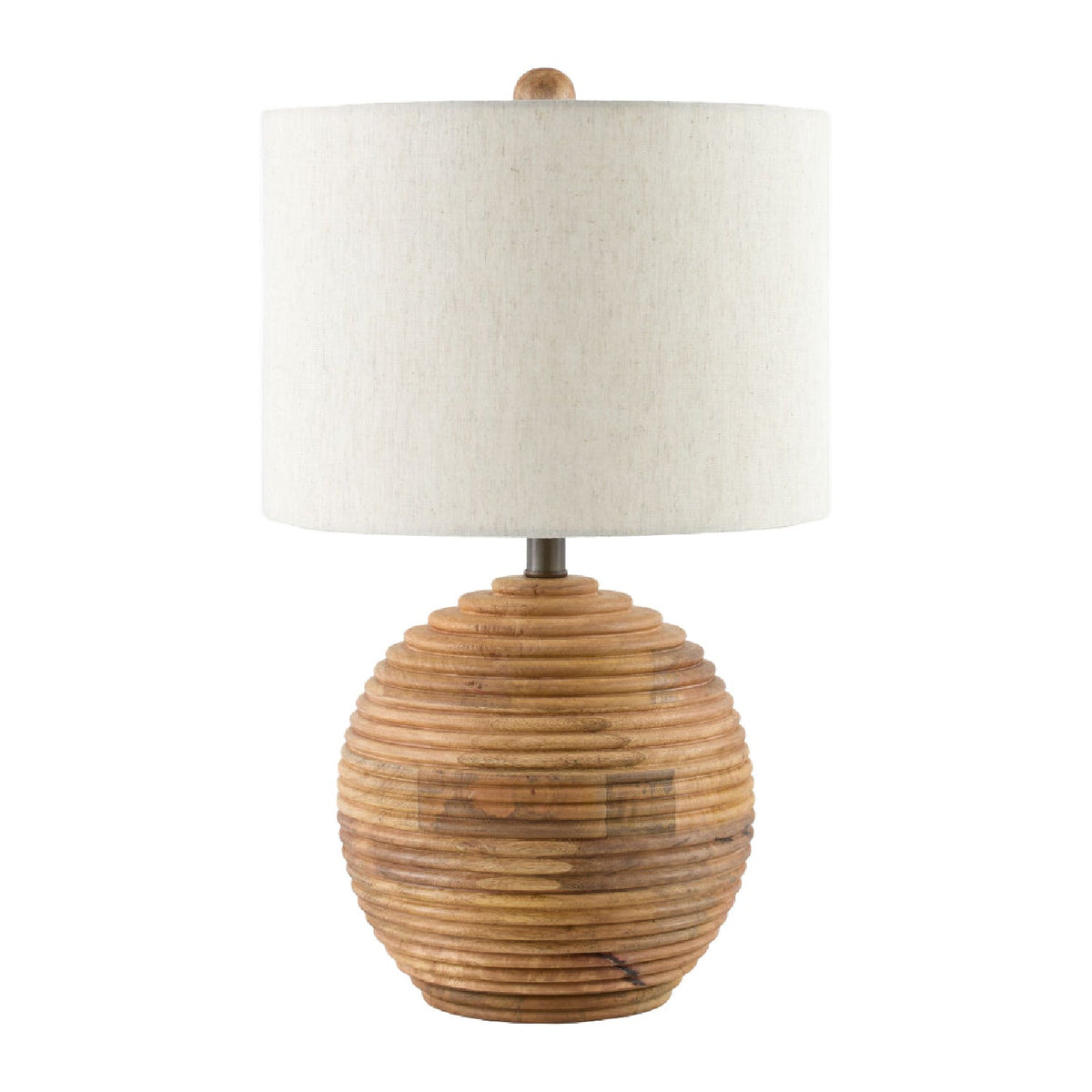Modern European furniture - Natural Acacia Accent Table Lamp - www.oroa.com