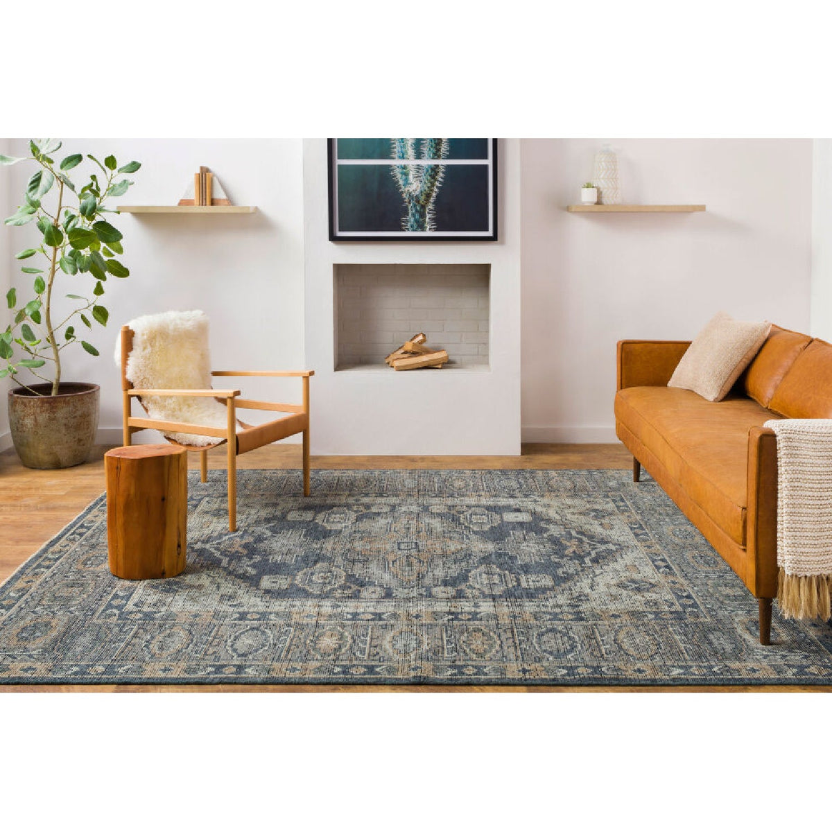 Modern furniture - Fringed Wool Printed Carpet - www.oroa.com