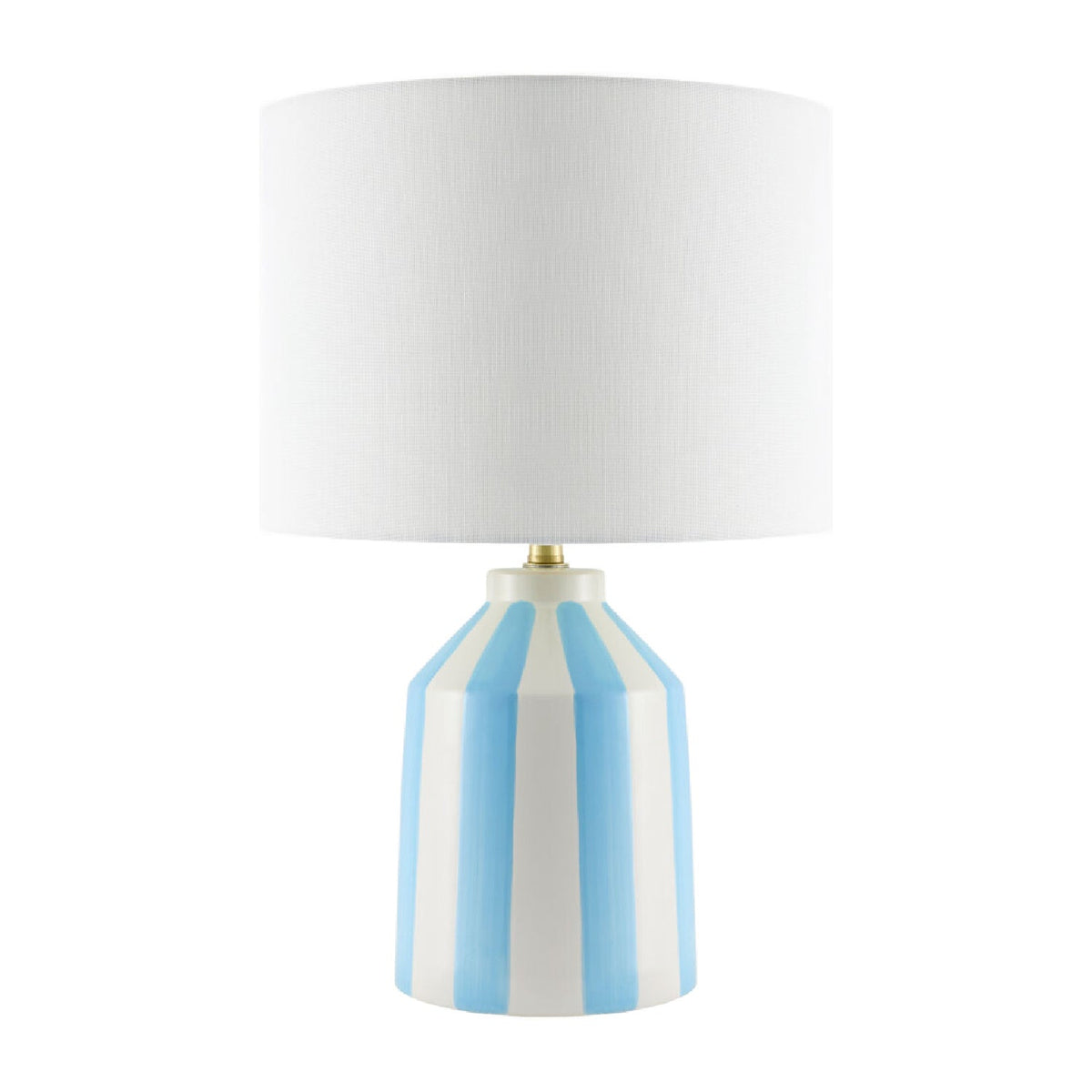 Modern European furniture - Vertical Lined Ceramic Table Lamp - www.oroa.com