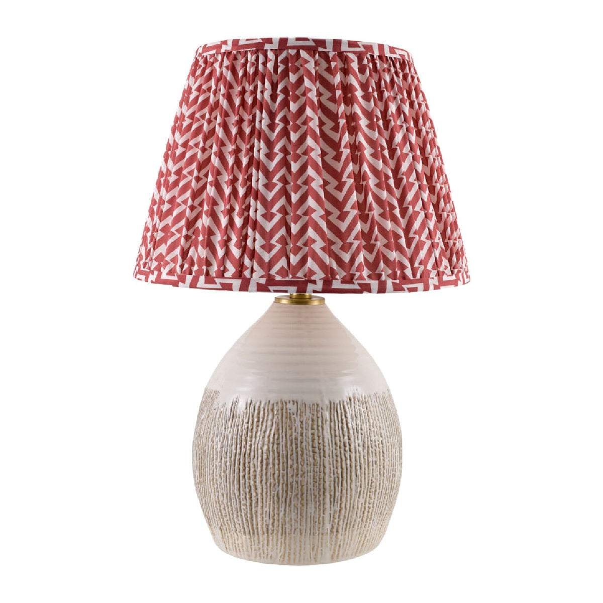 Modern European furniture - Red Patterned Fabric Table Lamp - www.oroa.com
