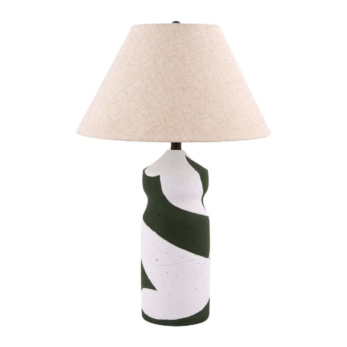 Modern European furniture - Painted Two-Toned Table Lamp - www.oroa.com