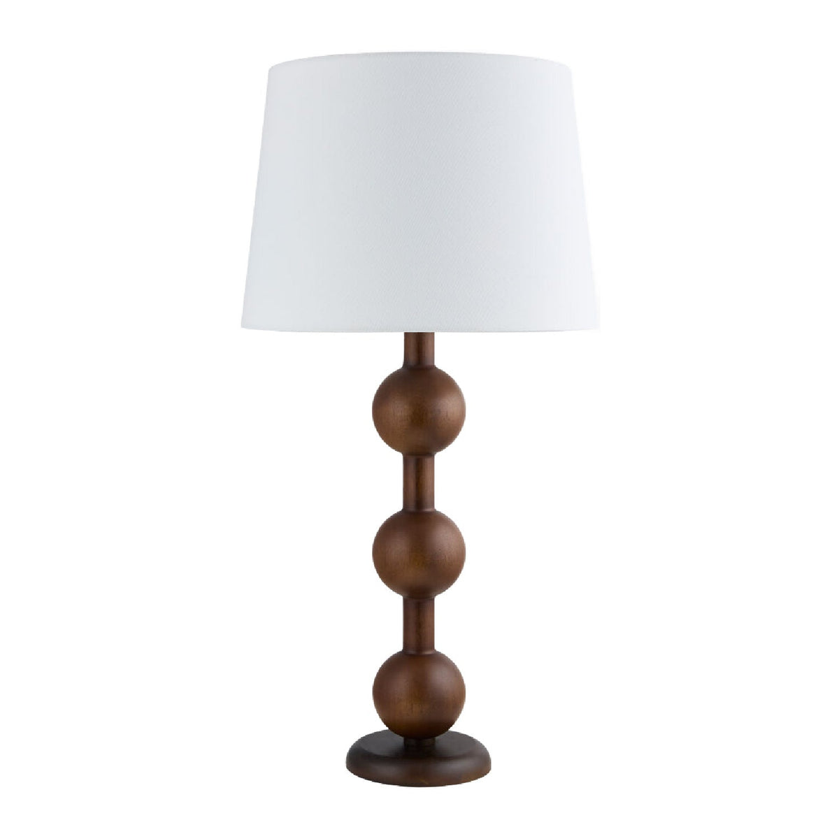 Modern European furniture - Triple Orb Rubberwood Table Lamp - www.oroa.com