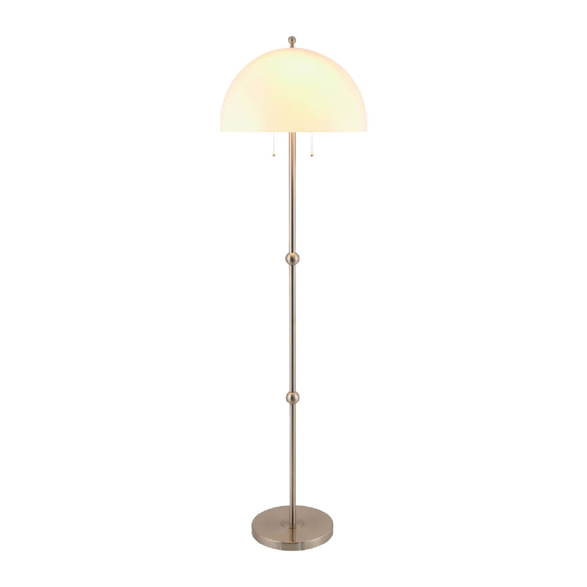Modern European furniture - White Glass Dome Floor Lamp - www.oroa.com