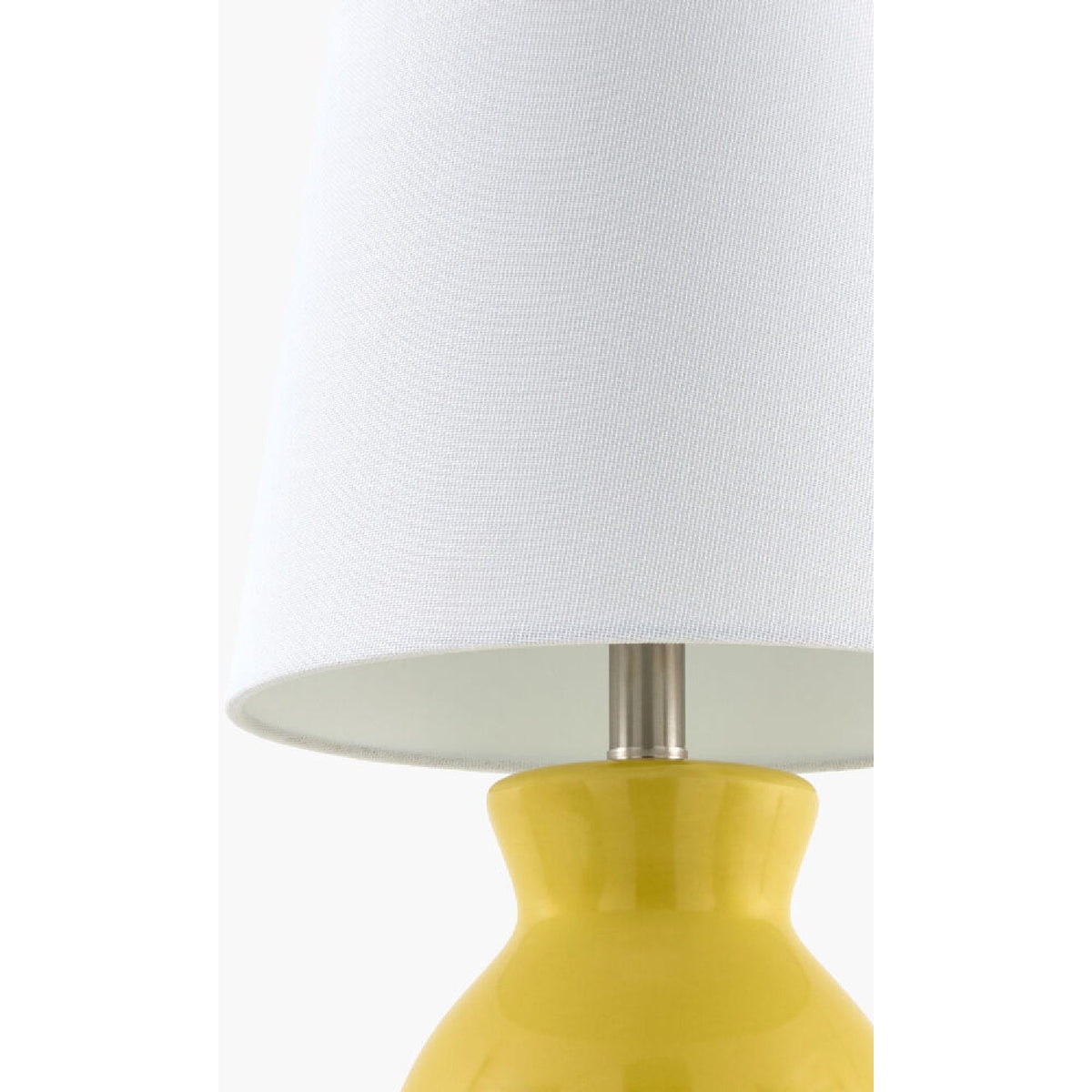 Modern European furniture - White Cotton Ceramic Table Lamp - www.oroa.com