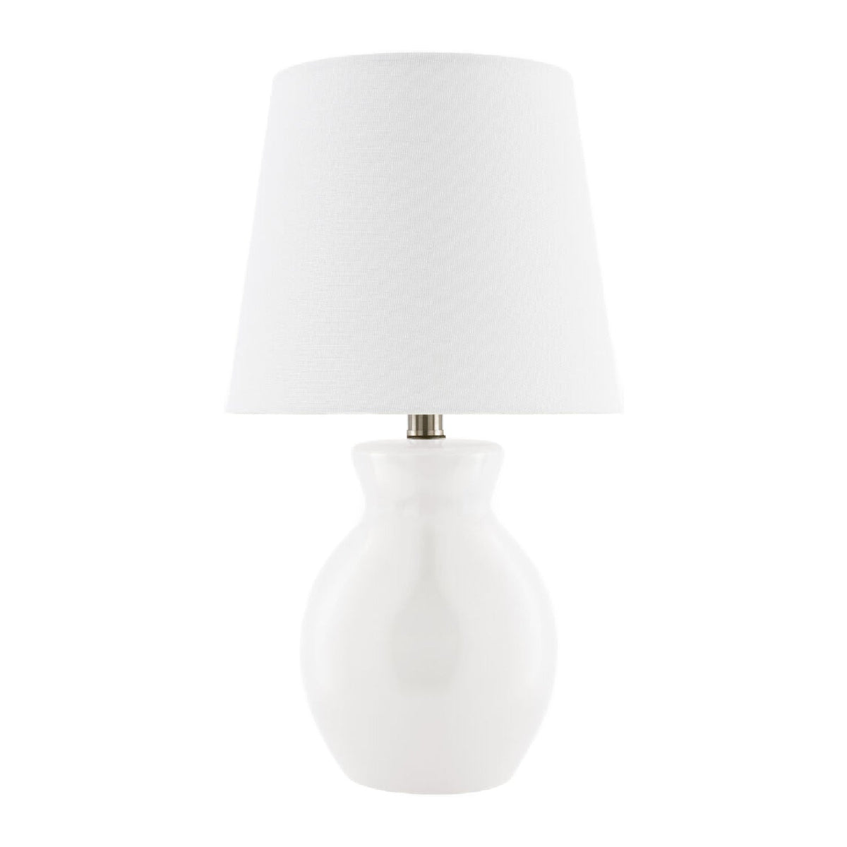 Modern European furniture - White Cotton Ceramic Table Lamp - www.oroa.com