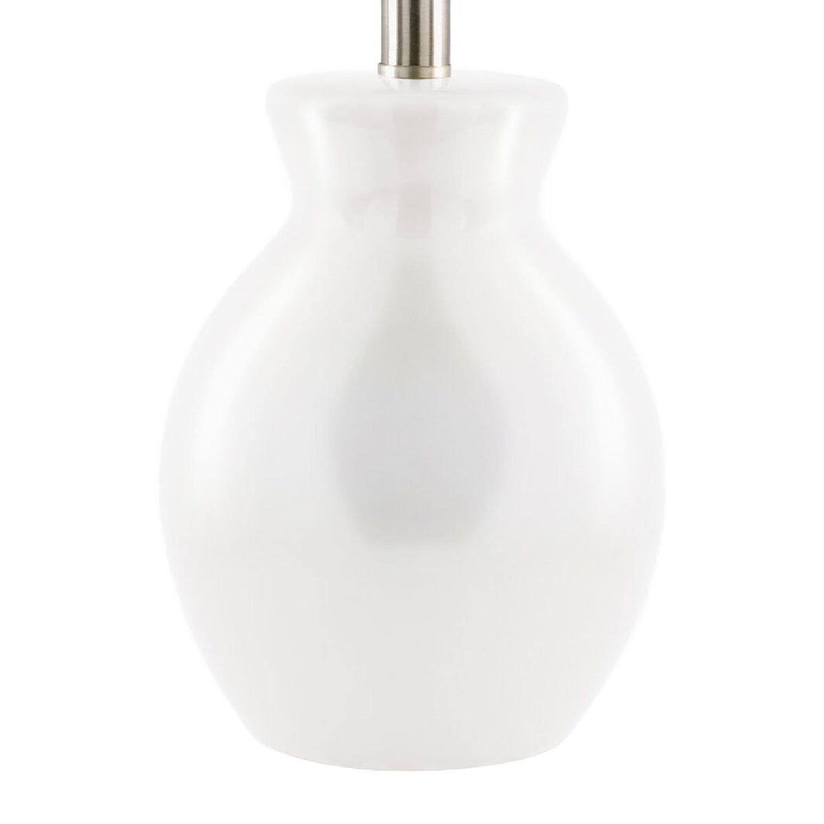 Modern European furniture - White Cotton Ceramic Table Lamp - www.oroa.com