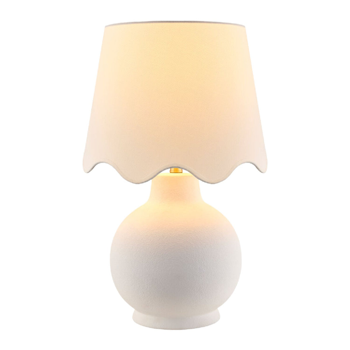 Modern European furniture - Wavy Linen Ceramic Table Lamp - www.oroa.com