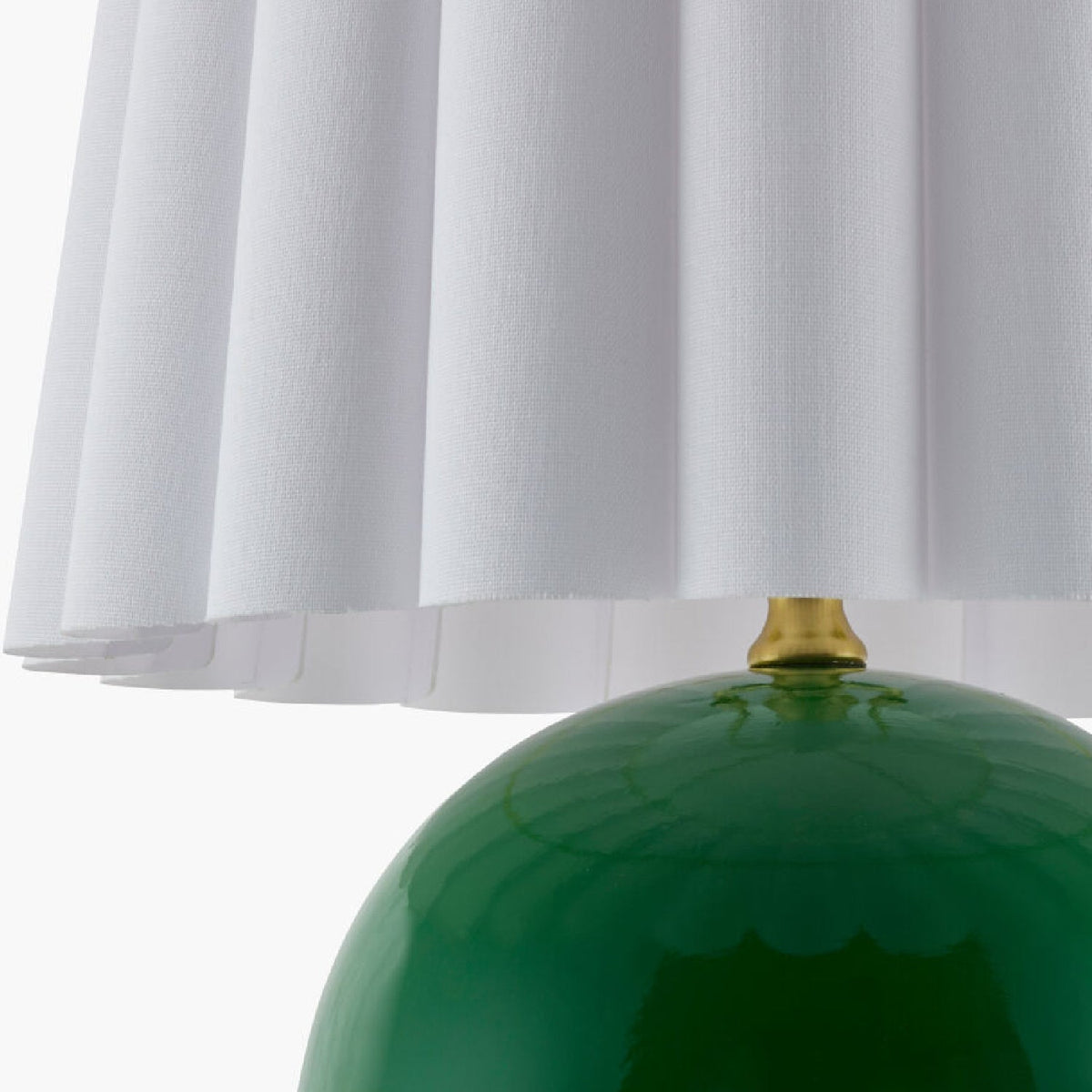 Modern European furniture - Scalloped White Fabric Table Lamp - www.oroa.com