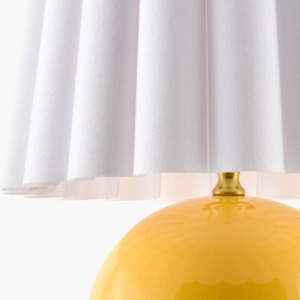 Modern European furniture - Scalloped White Fabric Table Lamp - www.oroa.com
