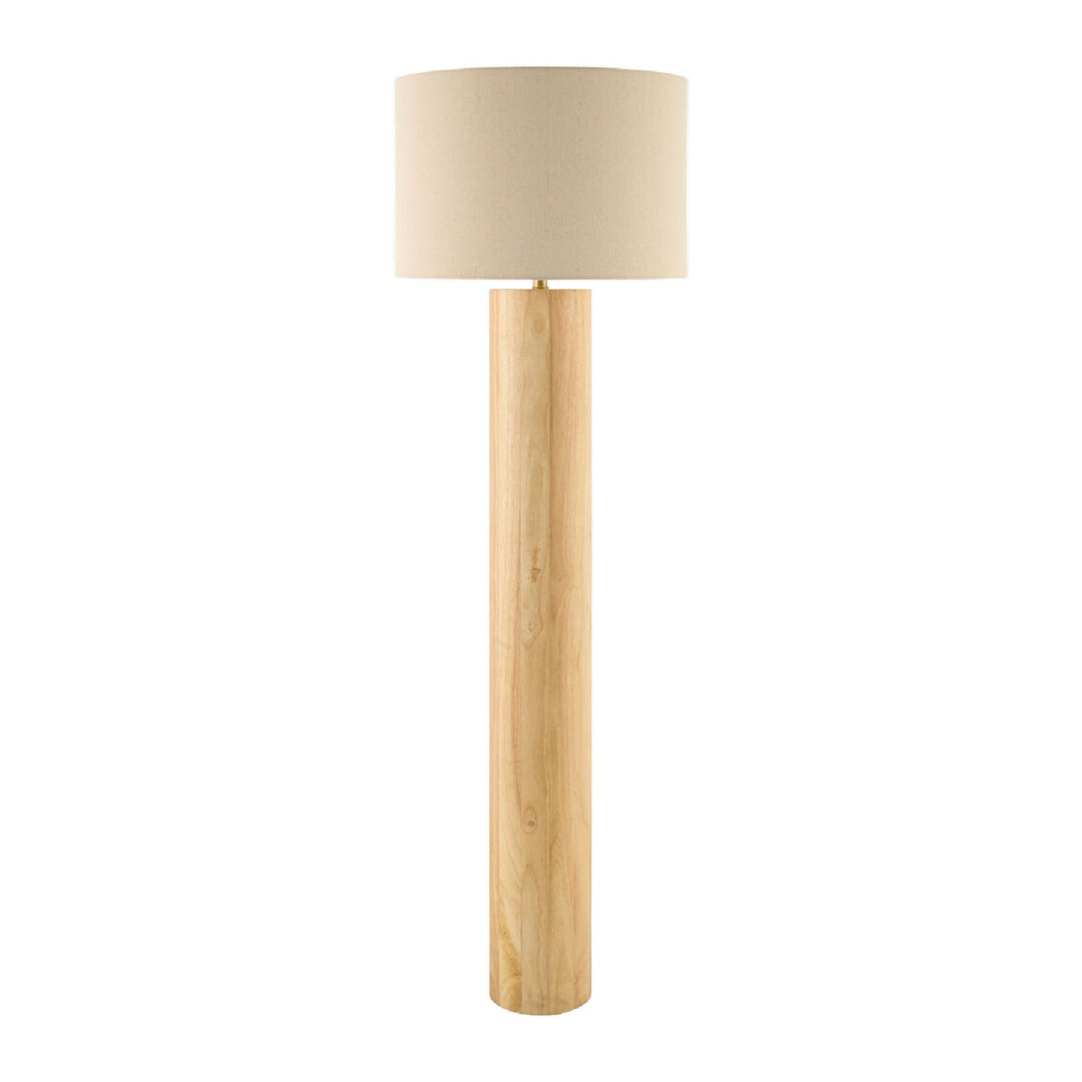 Modern European furniture - Cylindrical Rubberwood Accent Floor Lamp - www.oroa.com