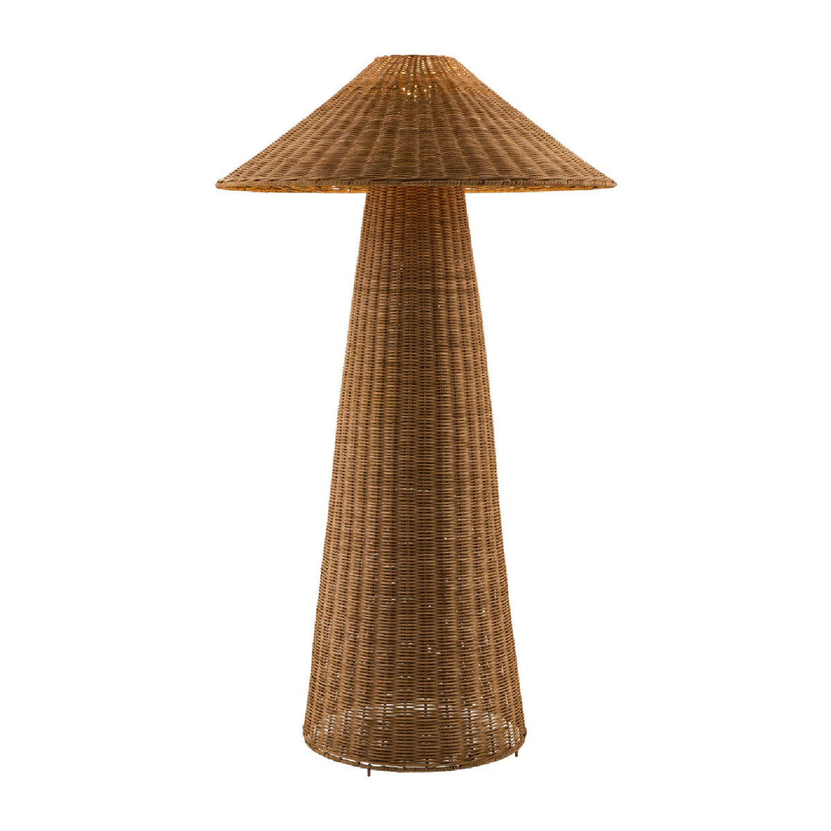 Modern European furniture - Brown Rattan Accent Floor Lamp - www.oroa.com